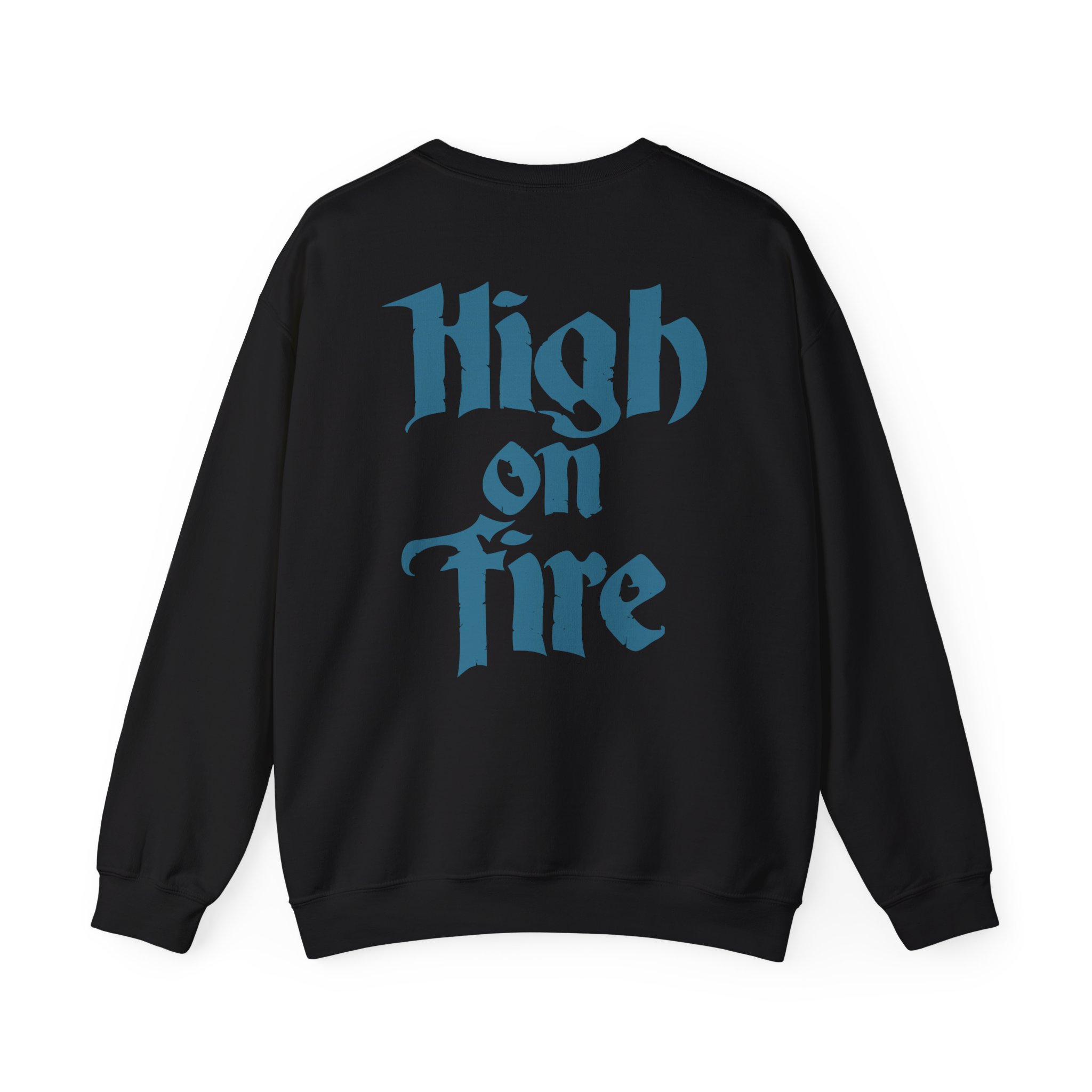 High on Fire Skull Knife Unisex Heavy Blendâ„¢ Crewneck Sweatshirt