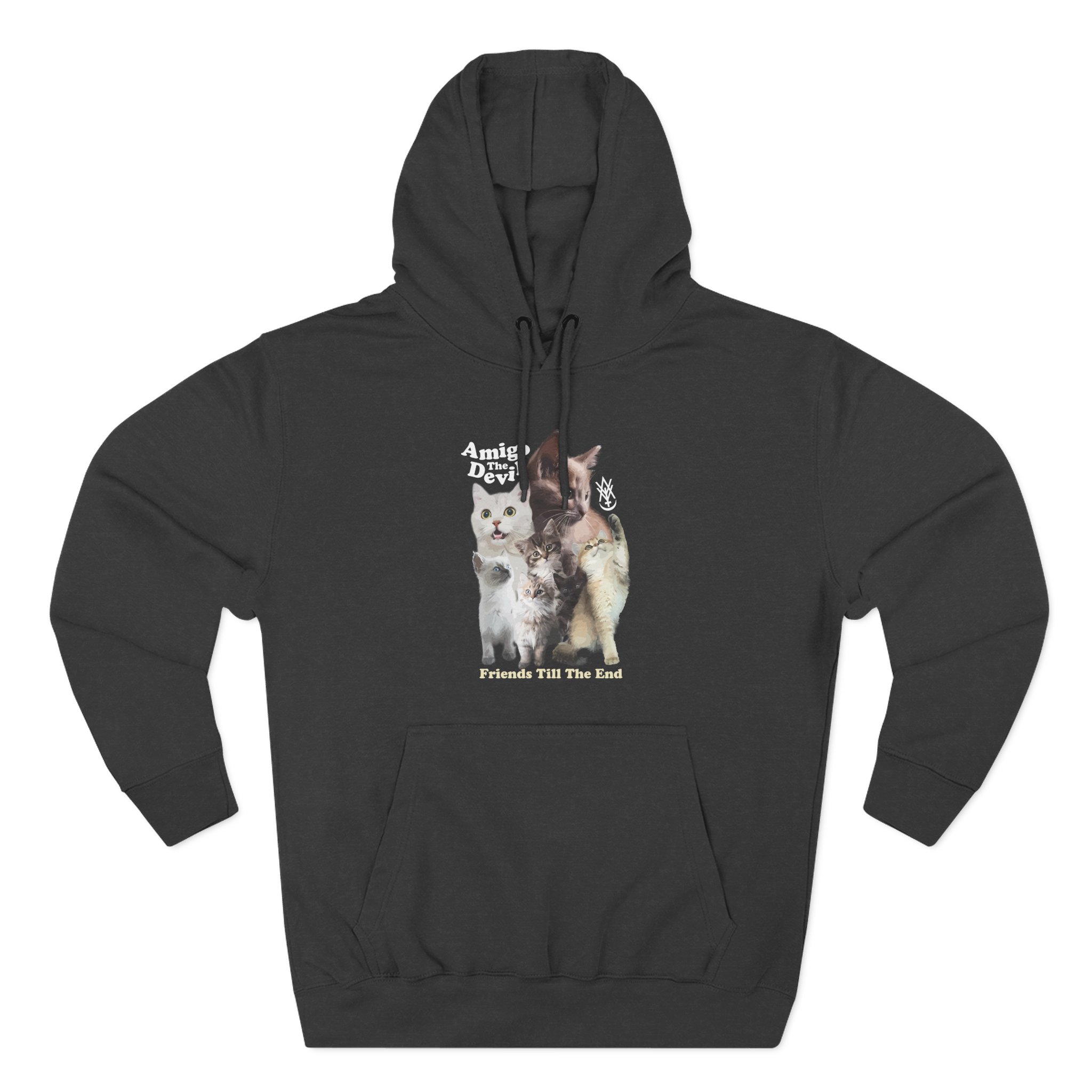 Amigo the Devil Too Many Puppies Three-Panel Fleece Hoodie