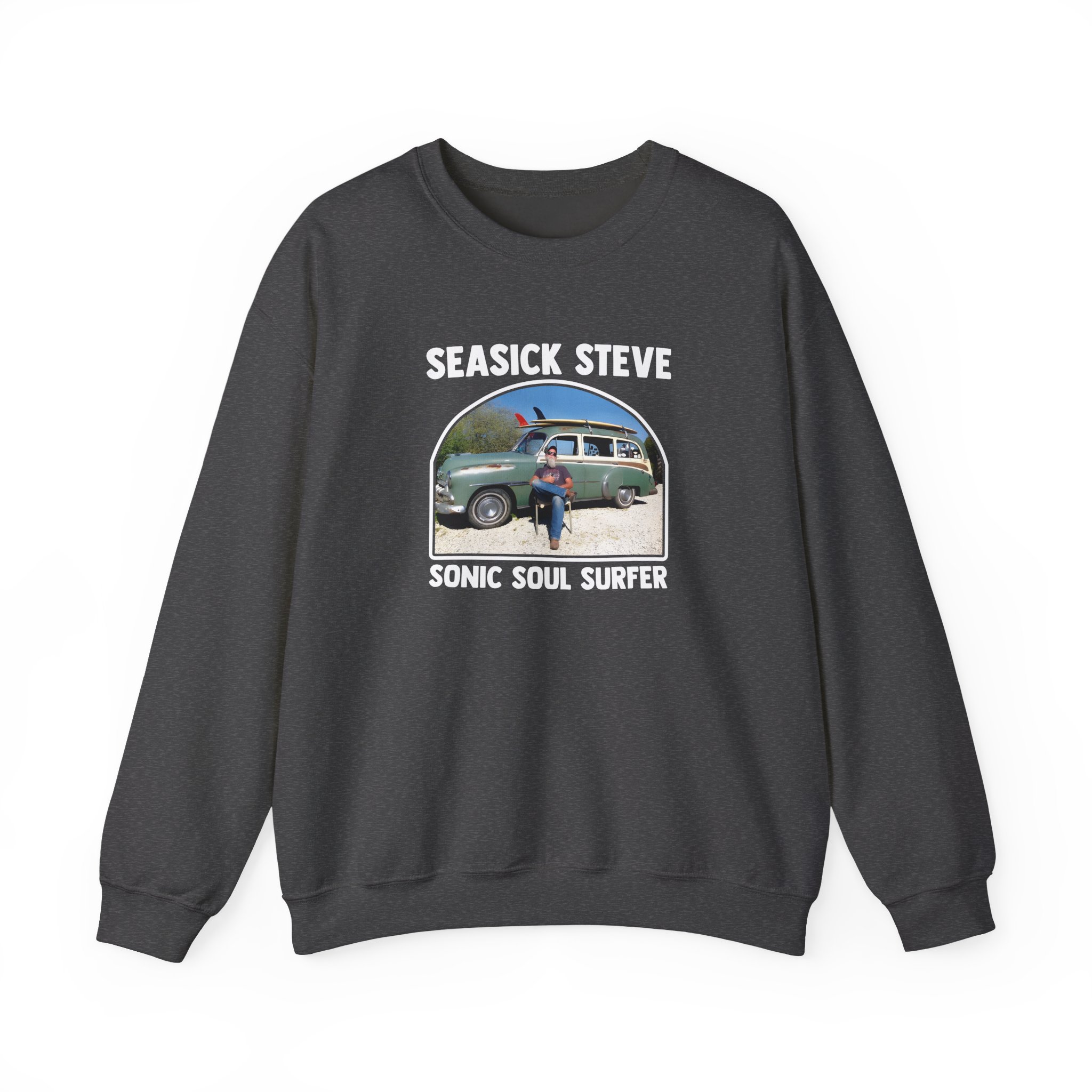 Seasick Steve Sonic Soul Surfer Unisex Heavy Blendâ„¢ Crewneck Sweatshirt