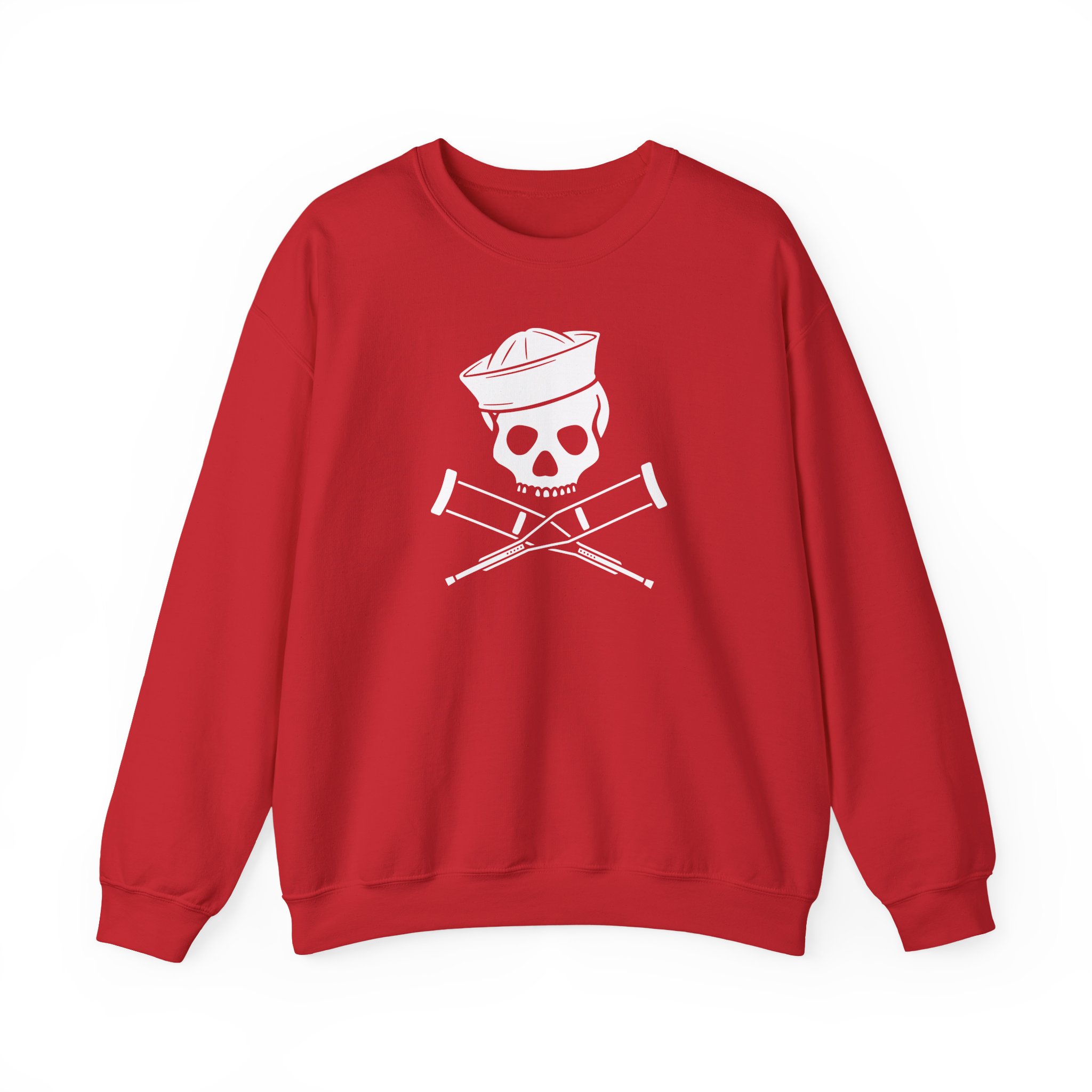 Jackass Sailor Skull & Crossbones Unisex Heavy Blendâ„¢ Crewneck Sweatshirt