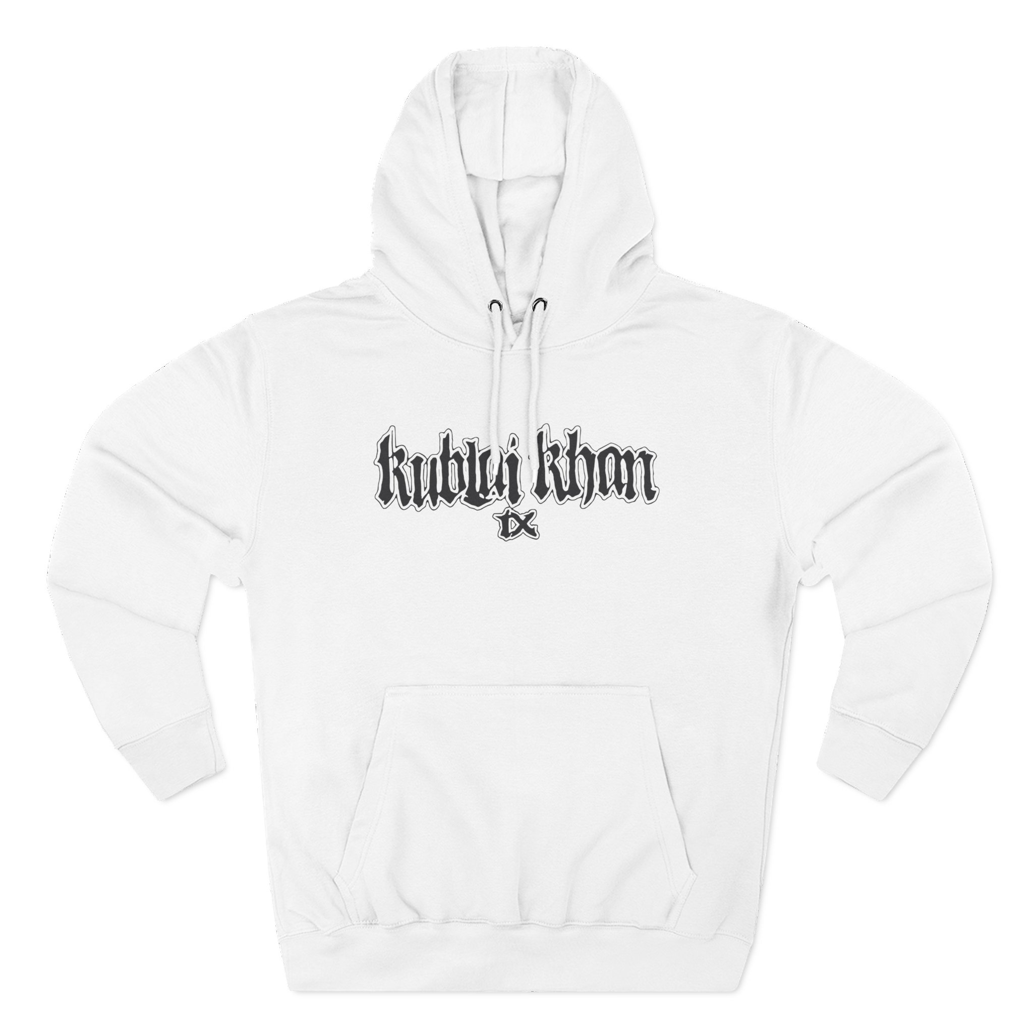 Kublai Khan - Let the Balls Swing Natural Three-Panel Fleece Hoodie