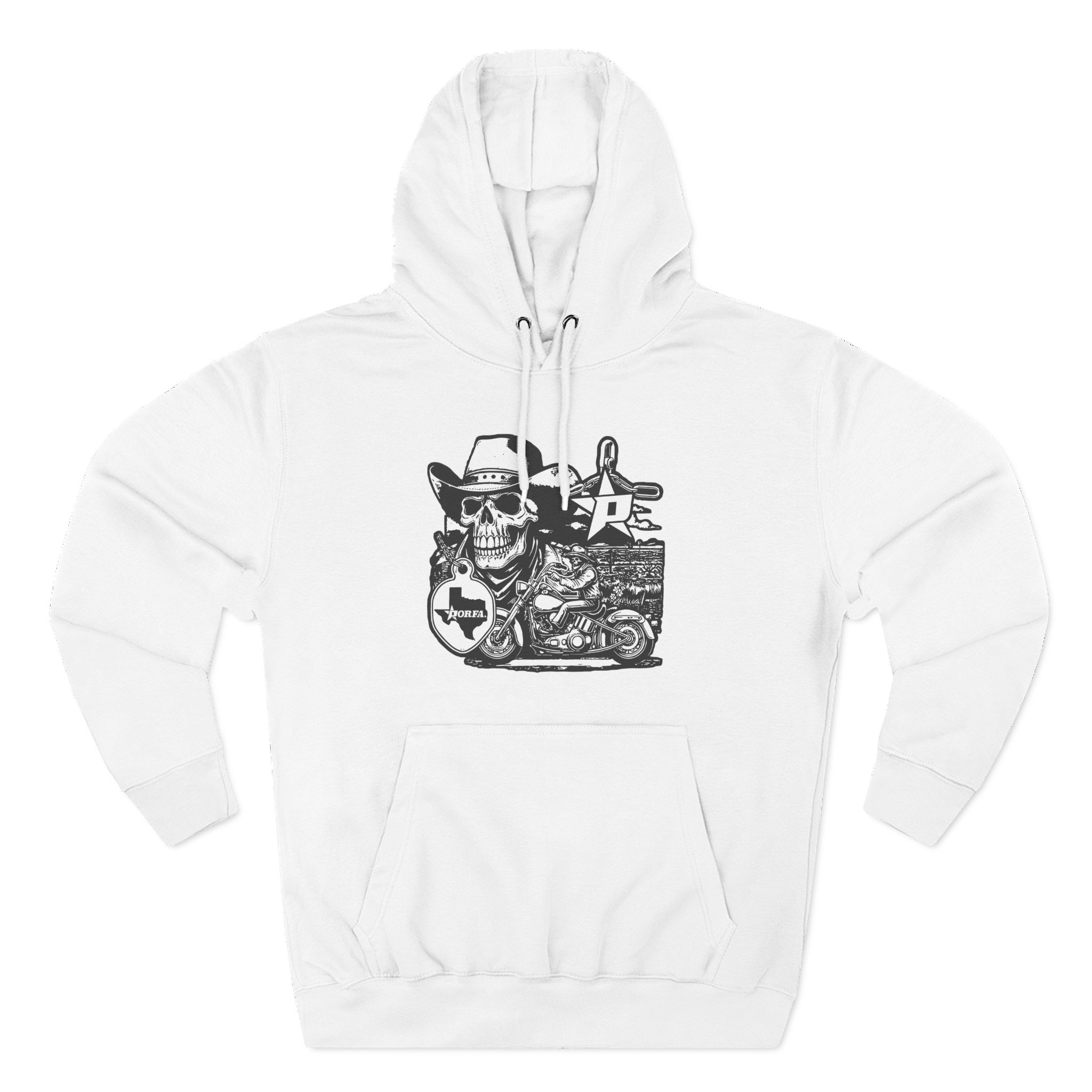 Porfa Texas Ride Three-Panel Fleece Hoodie