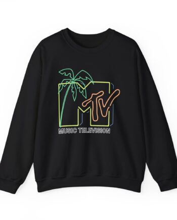 David Dobrik  Mtv Neon Light Logo Unisex Heavy Blend™ Crewneck Sweatshirt