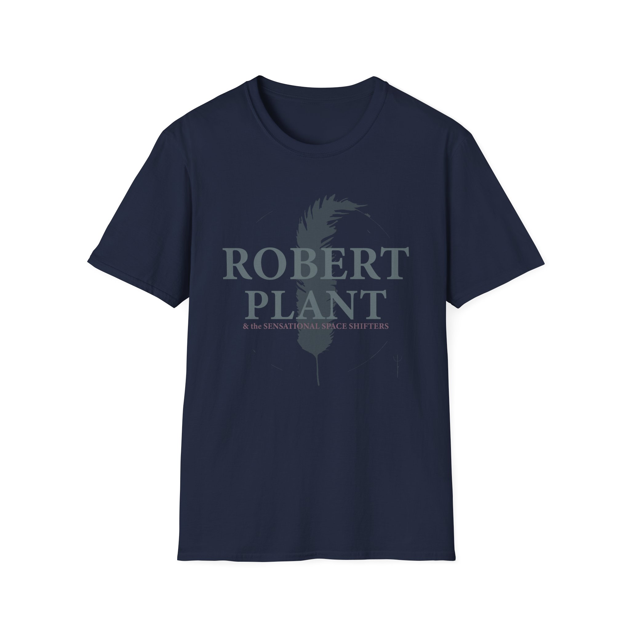 Robert Plant Sketch Feather Unisex Softstyle T-Shirt