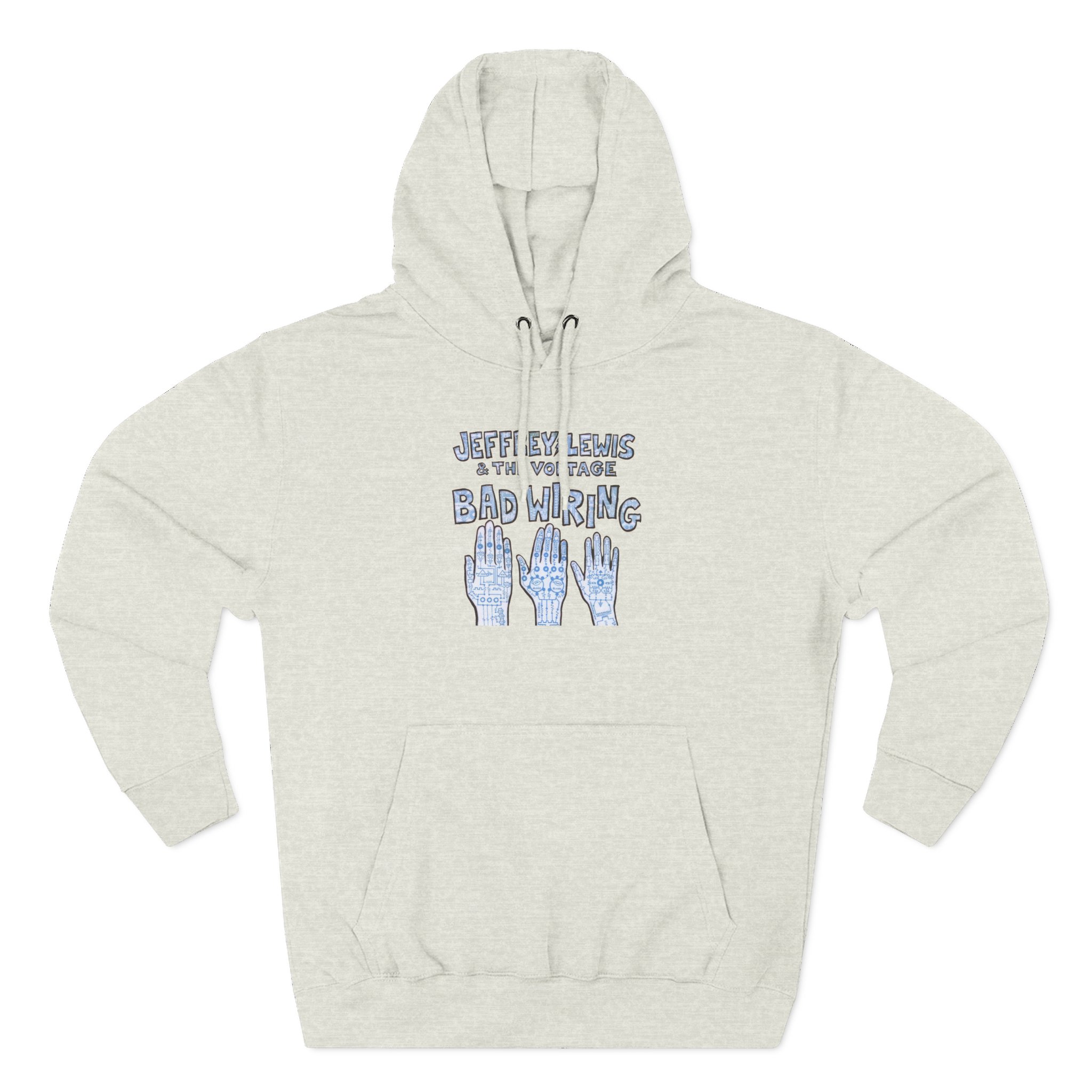 Jeffrey Lewis Bad Wiring 12" Three-Panel Fleece Hoodie