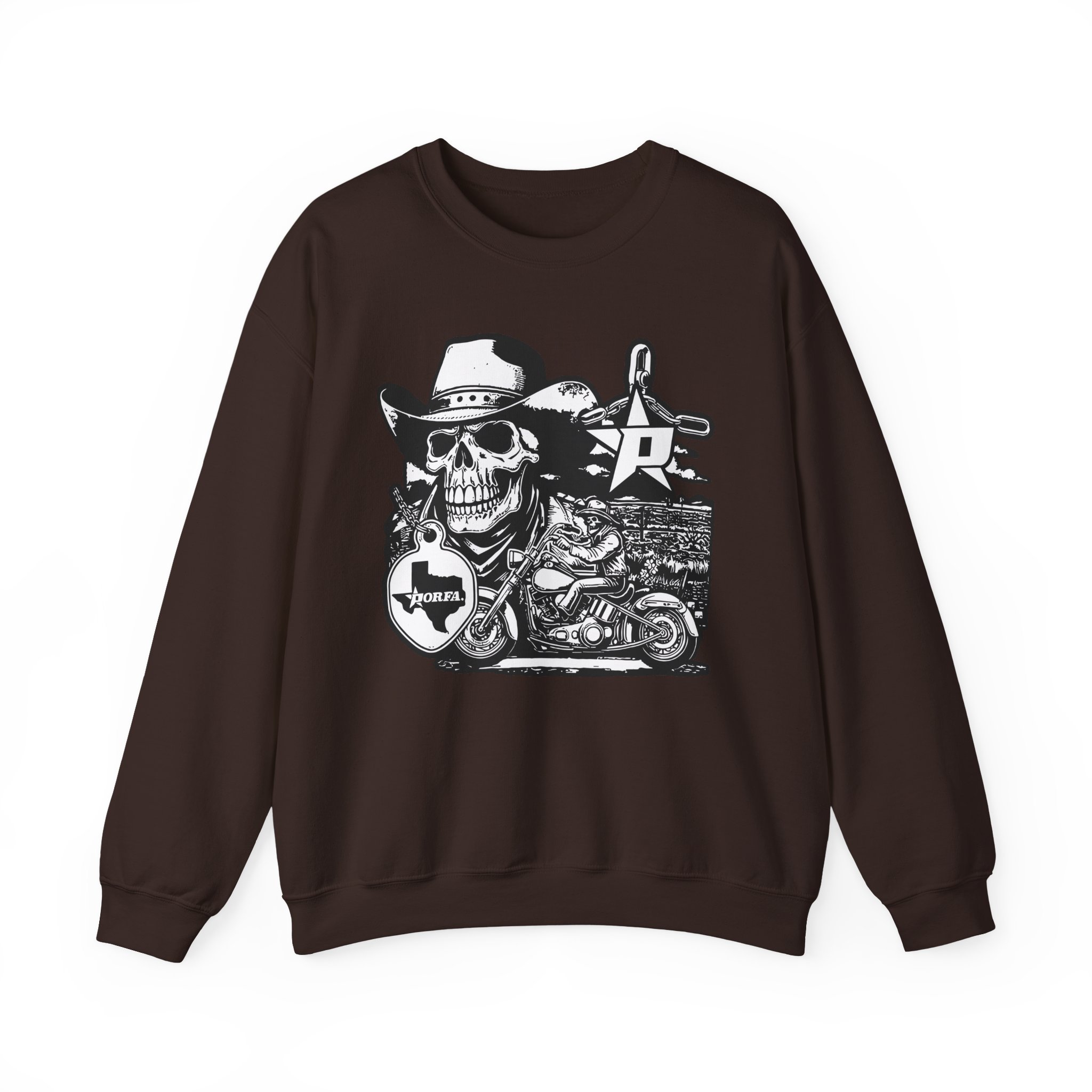 Porfa Texas Ride Unisex Heavy Blendâ„¢ Crewneck Sweatshirt