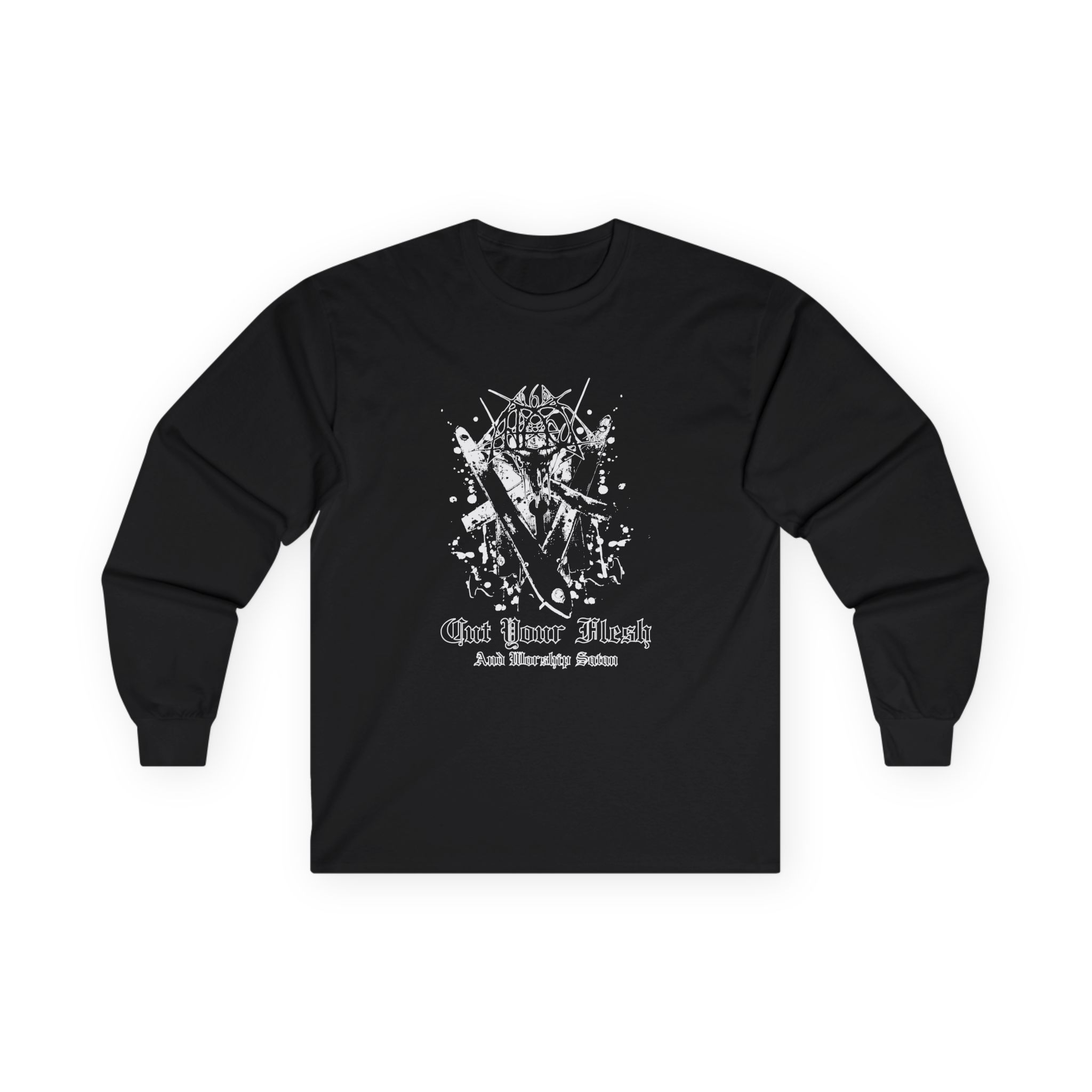 Antaeus Cut Your Flesh and Worship Satan Unisex Ultra Cotton Long Sleeve Tee