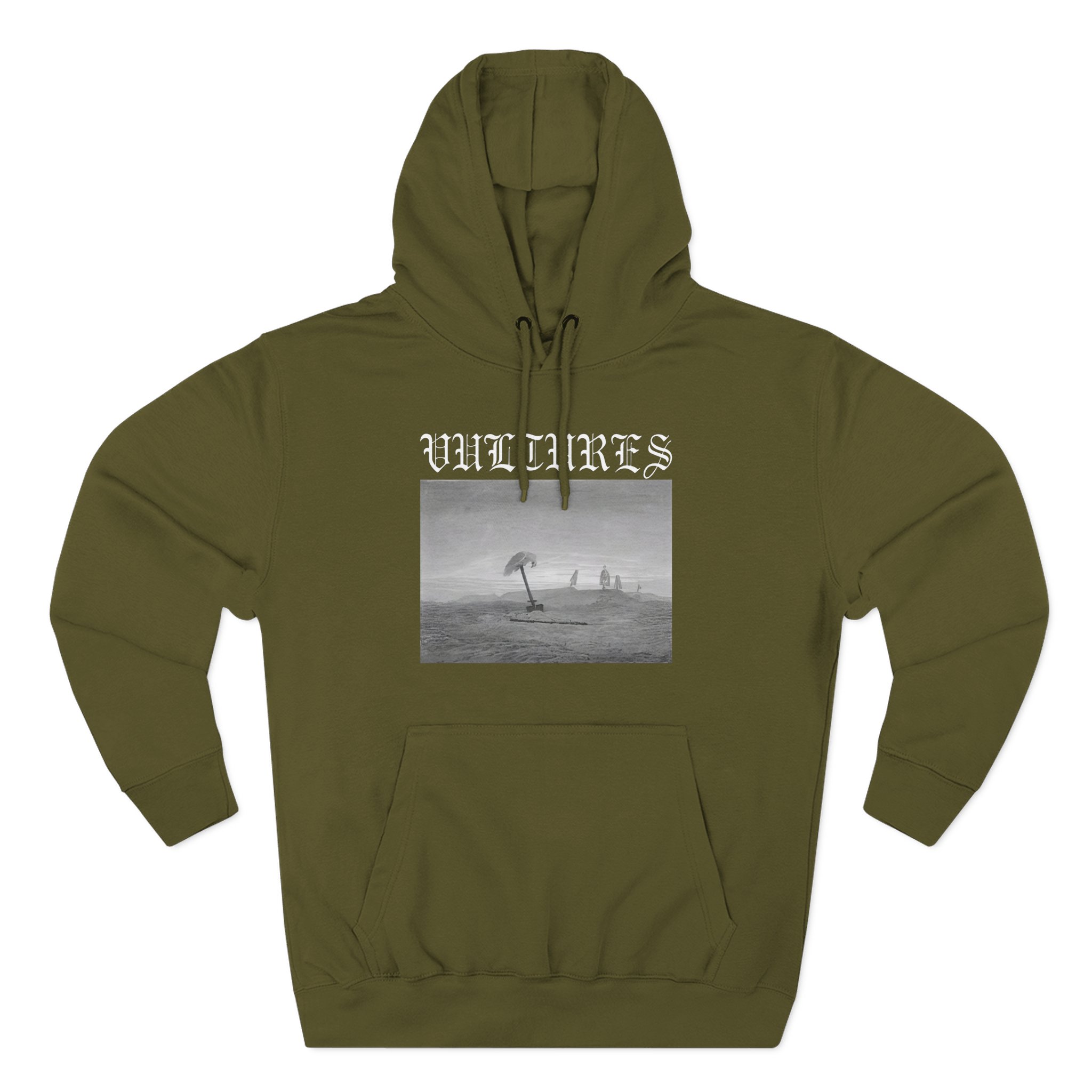 Vultures Three-Panel Fleece Hoodie