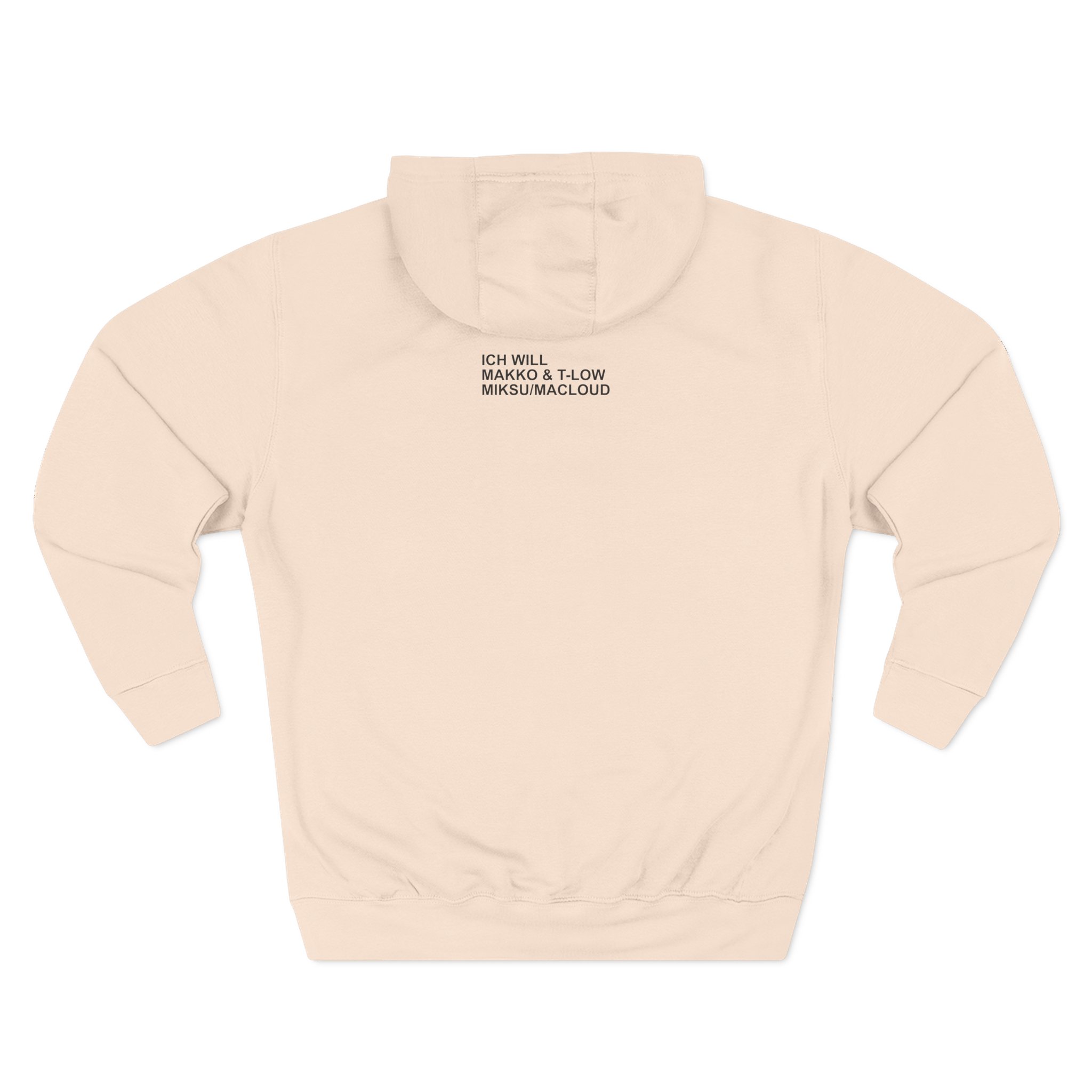 Makko Three-Panel Fleece Hoodie