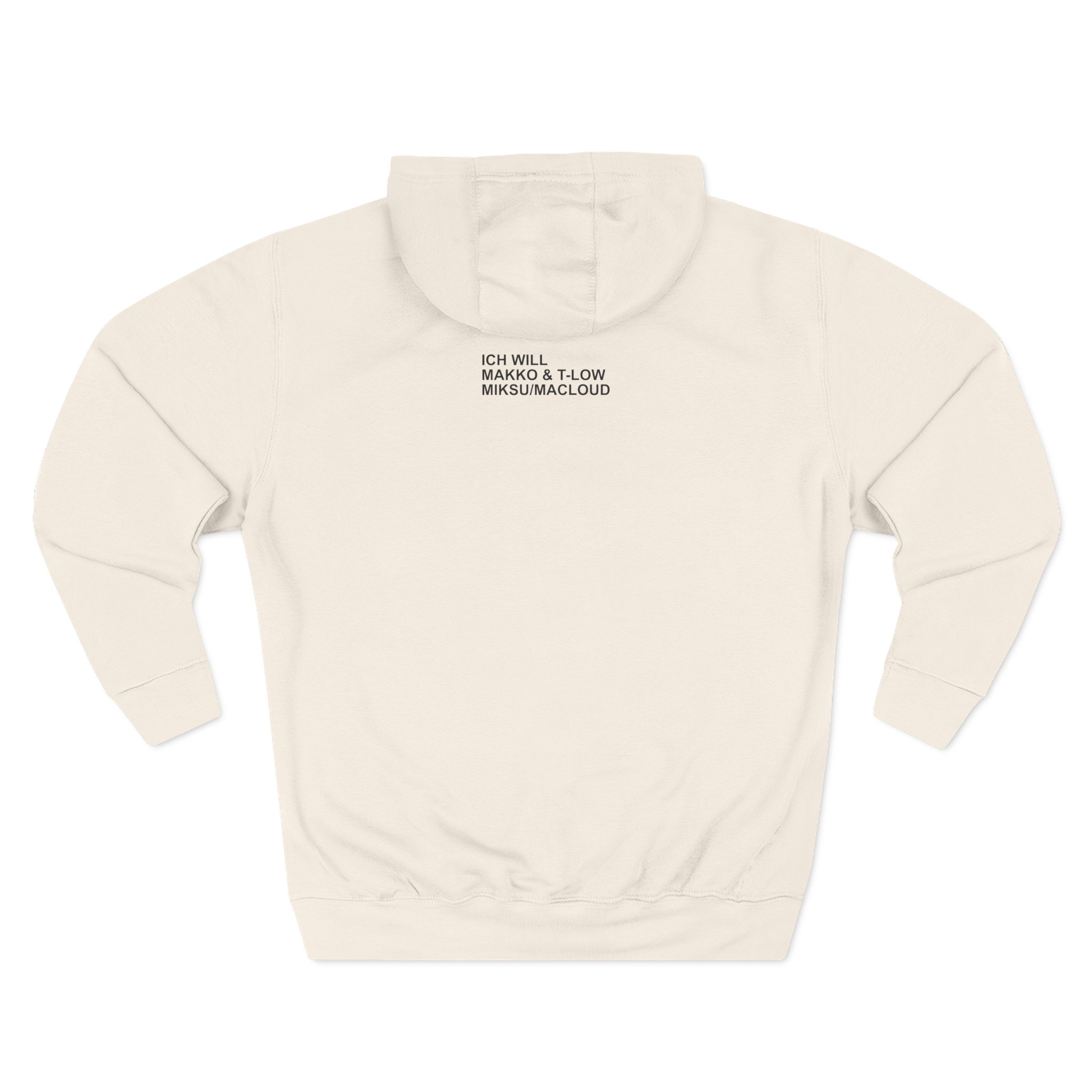 Makko Three-Panel Fleece Hoodie