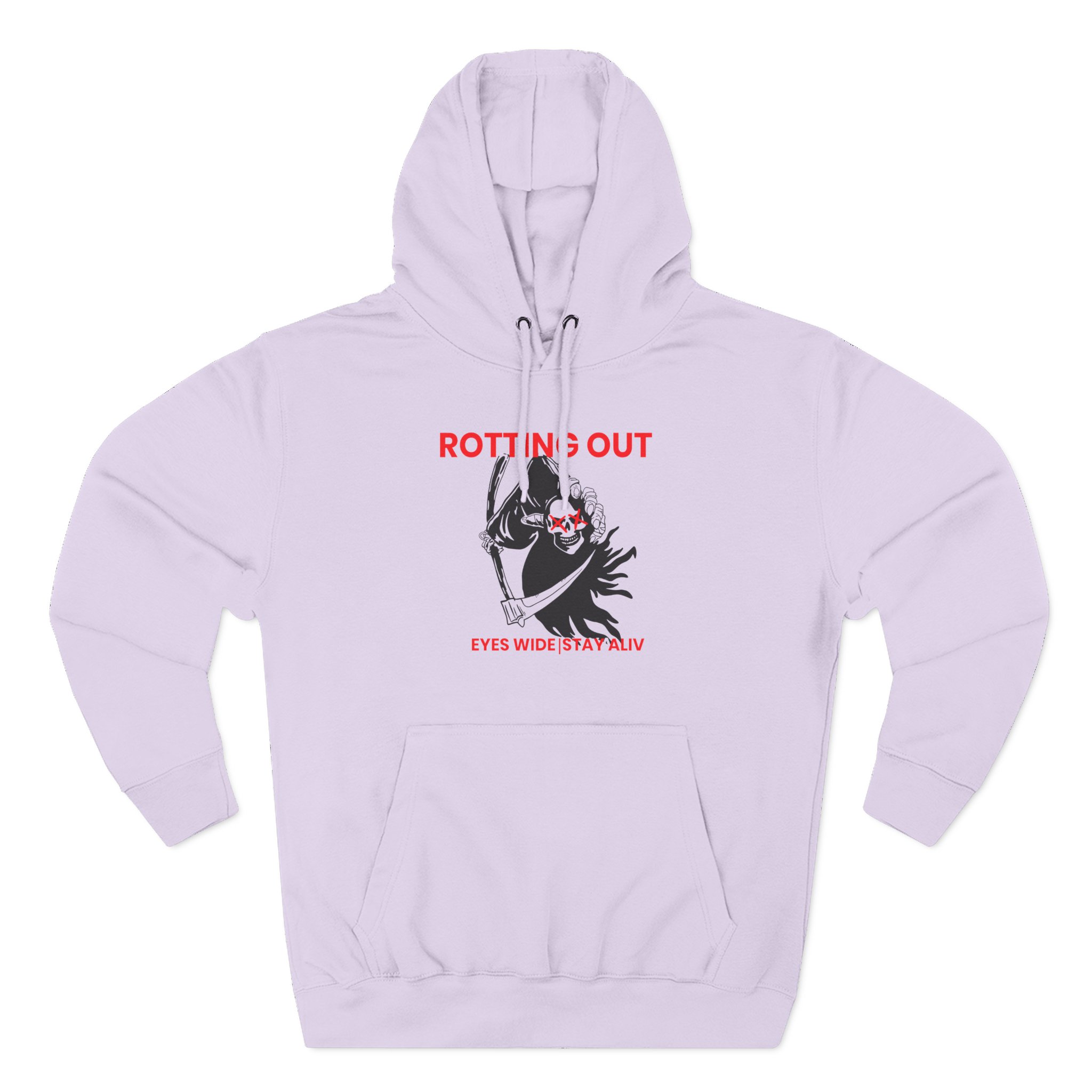 Rotting Out Eyes Wide Stay Alive Three-Panel Fleece Hoodie