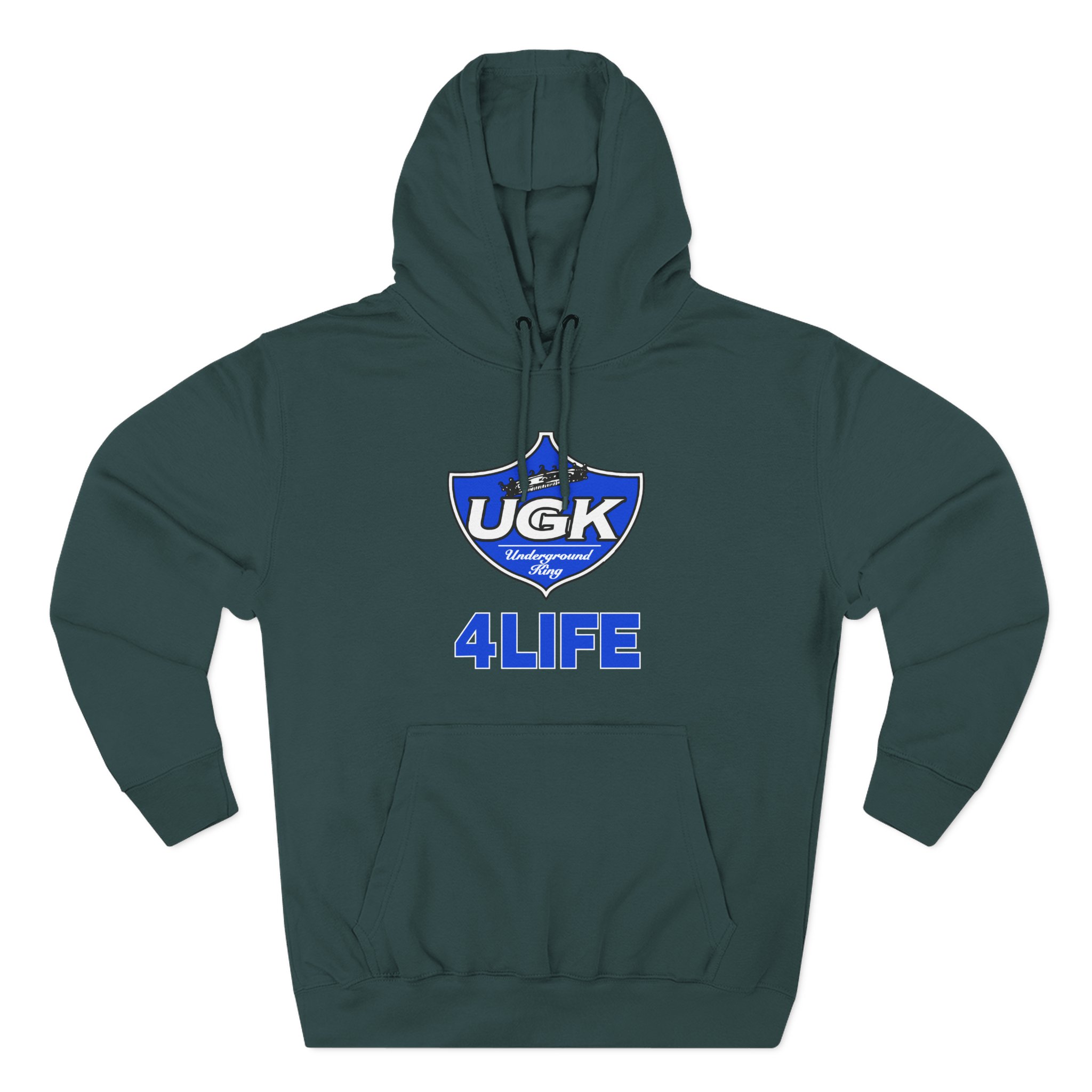 UGK 4 Life Three-Panel Fleece Hoodie