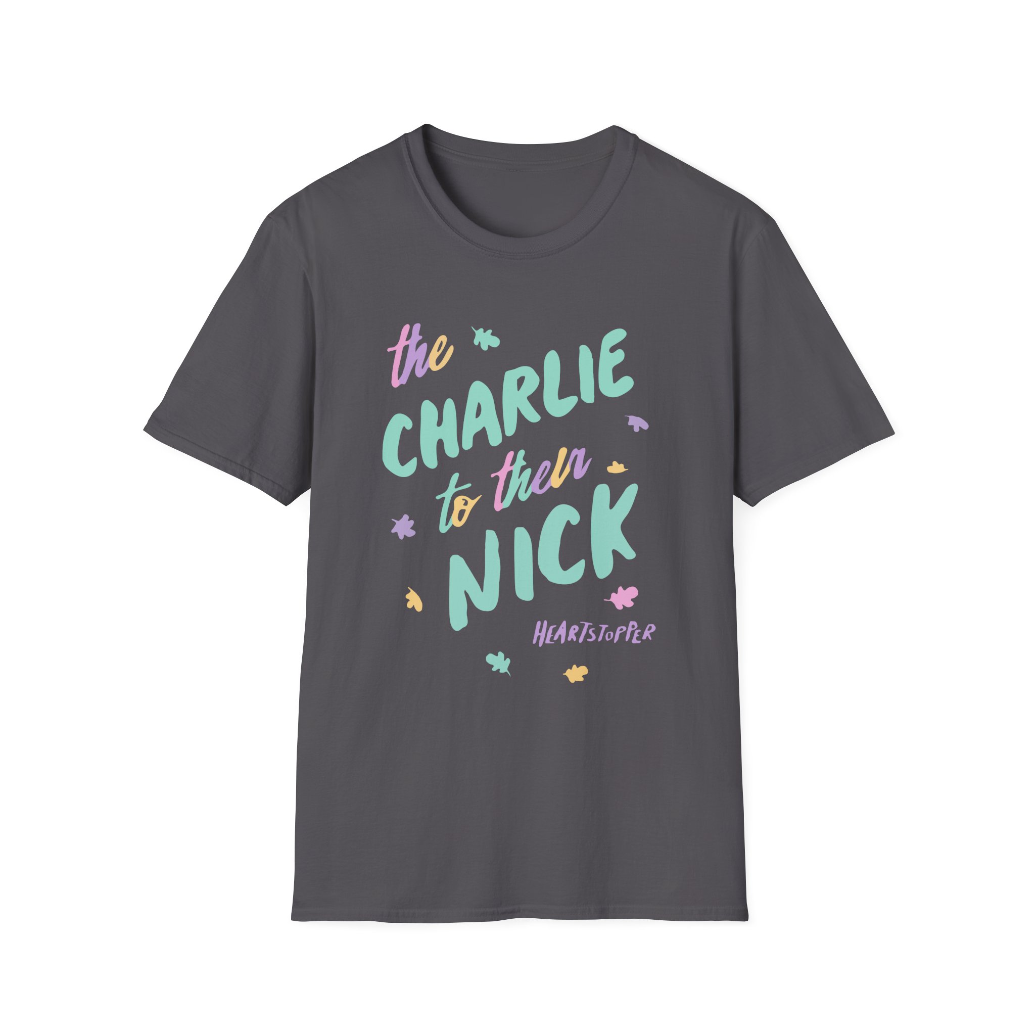 Heartstopper Charlie to Nick Pride Unisex Softstyle T-Shirt