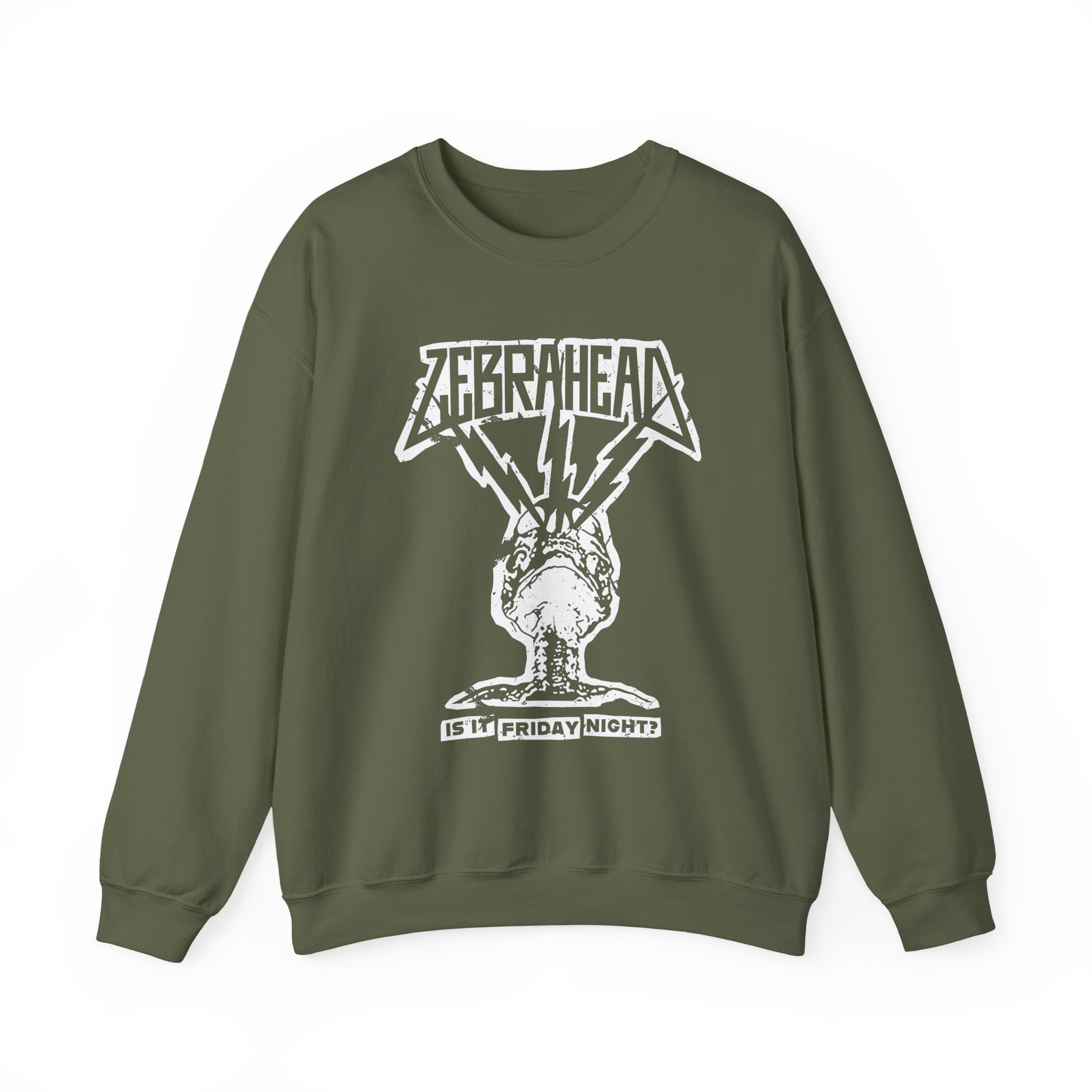 Zebrahead Lightning Skull Friday night tour Unisex Heavy Blendâ„¢ Crewneck Sweatshirt
