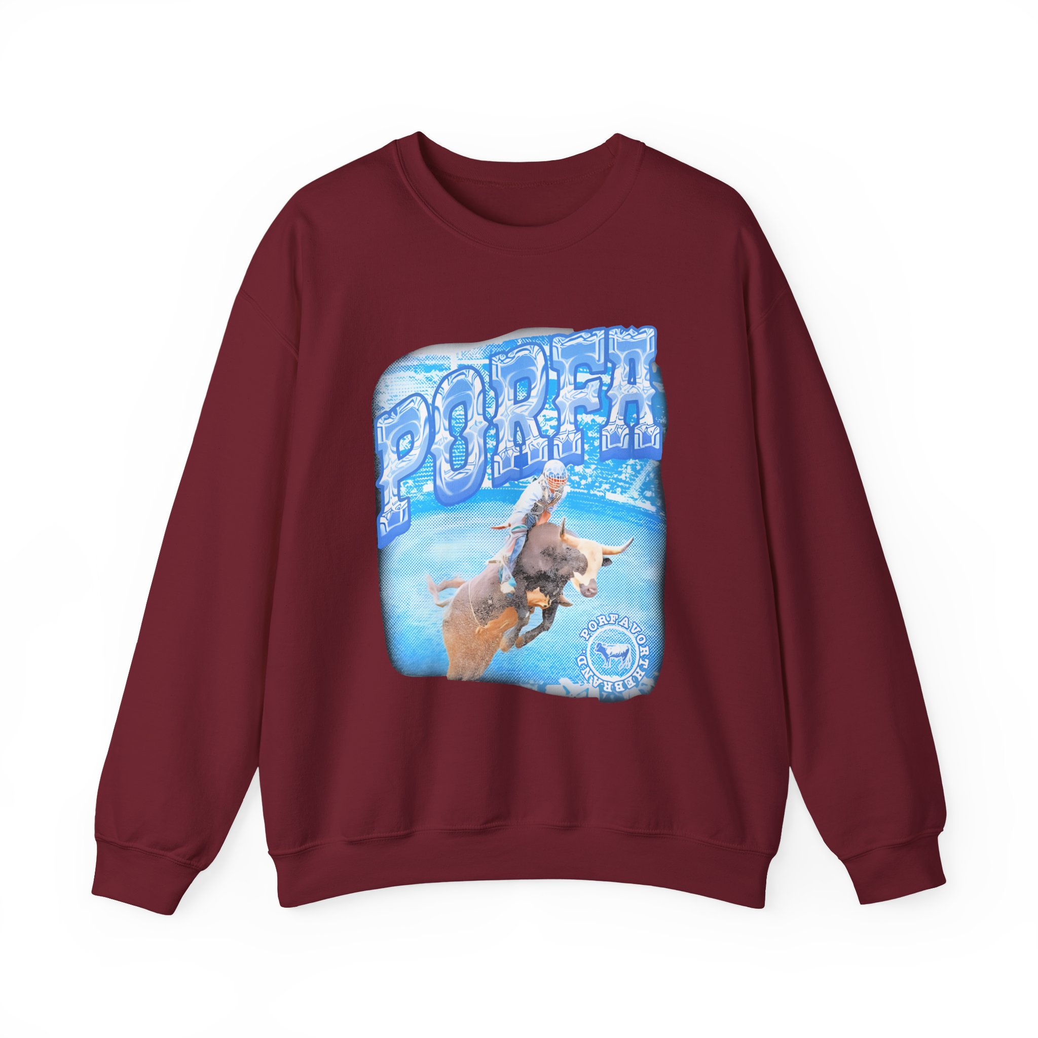 Porfa Rodeo Por Favor Unisex Heavy Blendâ„¢ Crewneck Sweatshirt