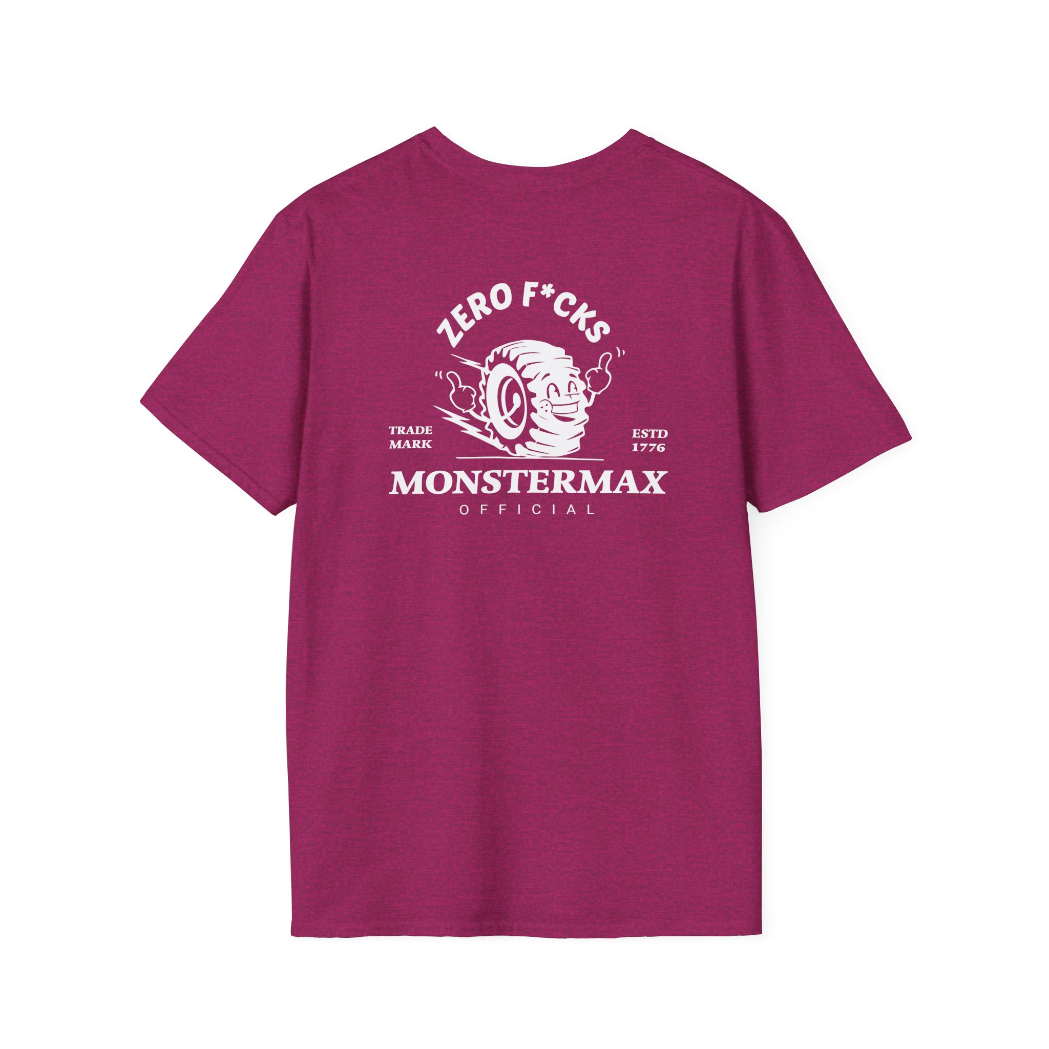 Monstermax Zero Fucks Unisex Softstyle T-Shirt