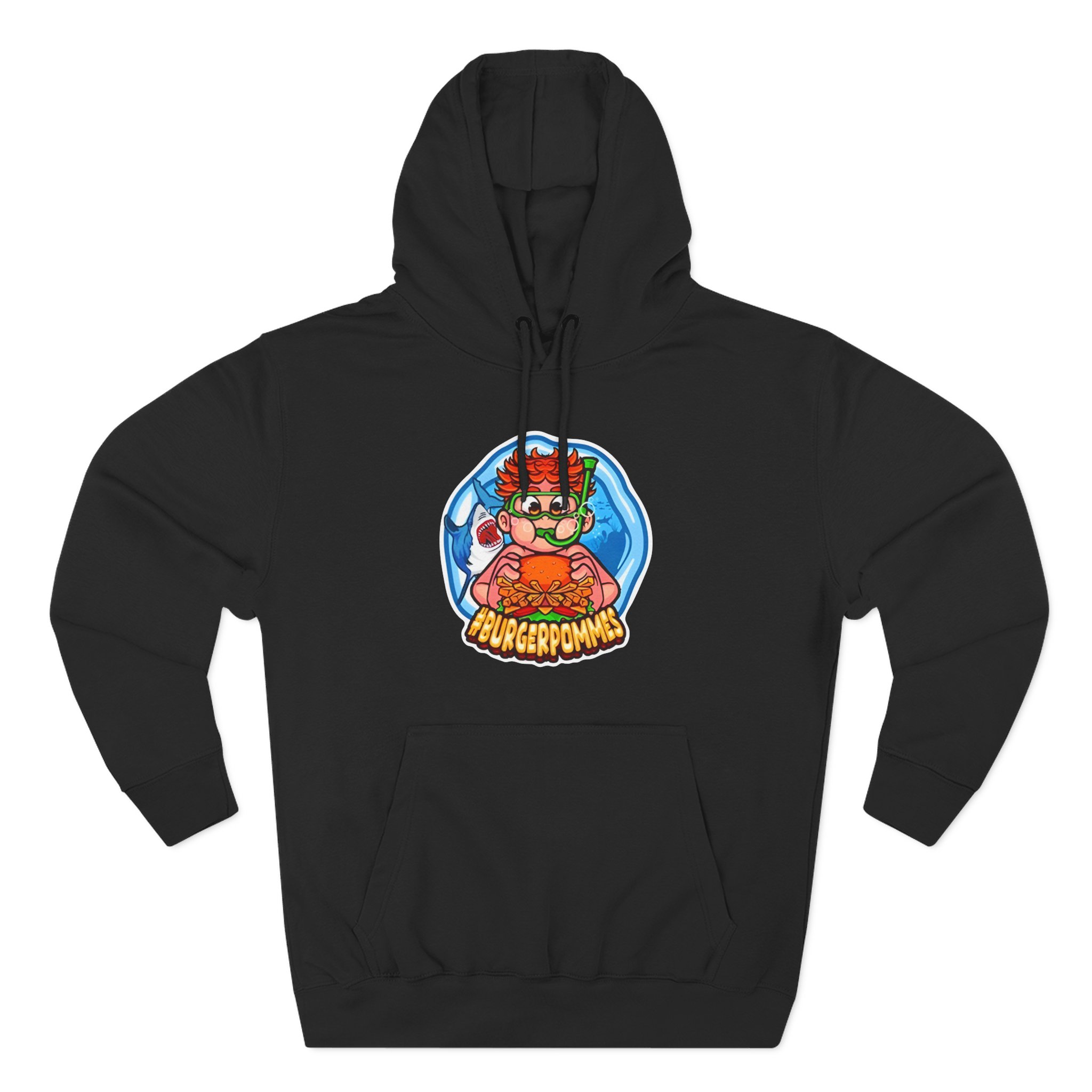 Burger Pommes Three-Panel Fleece Hoodie