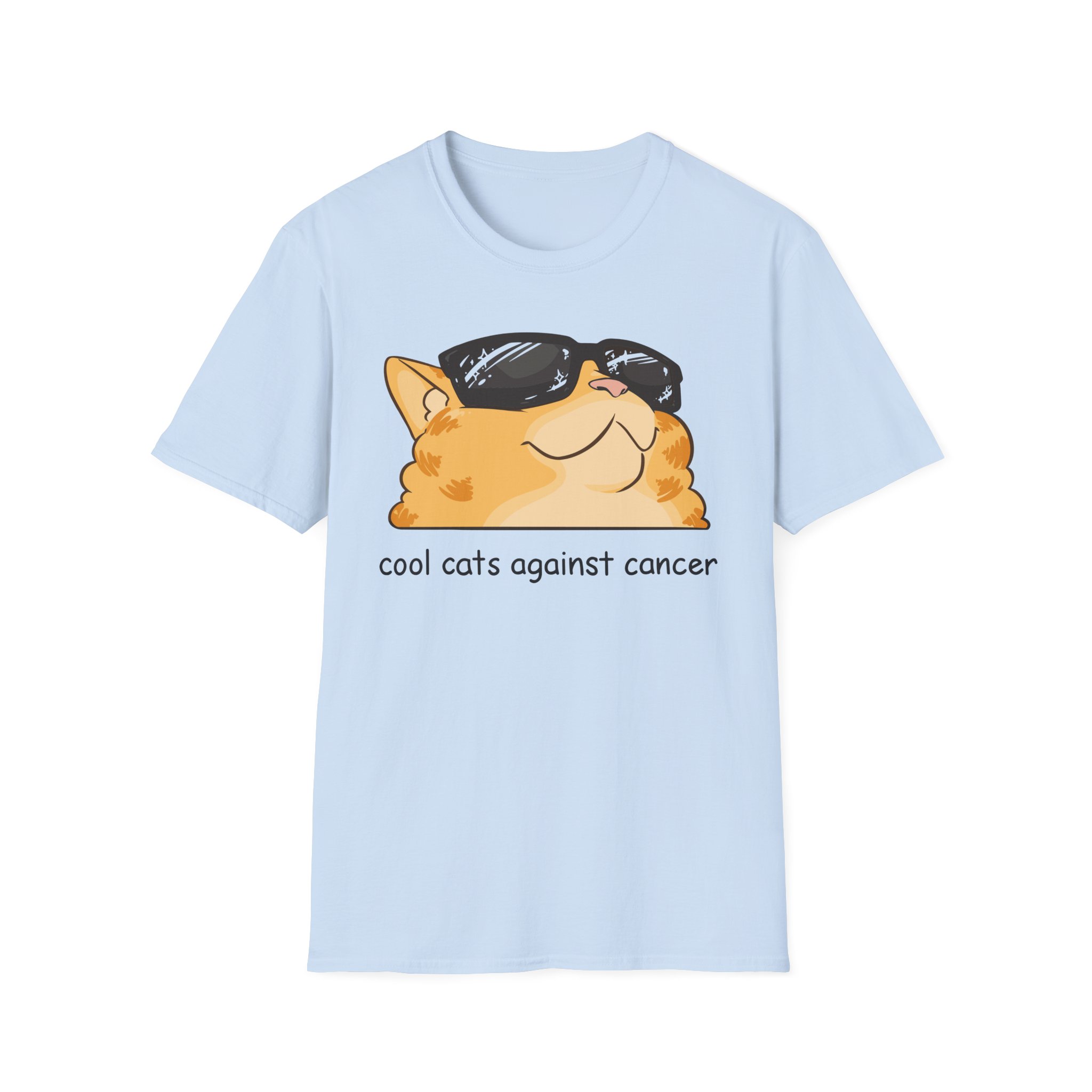 Lilsimsie cool cats against cancer Unisex Softstyle T-Shirt