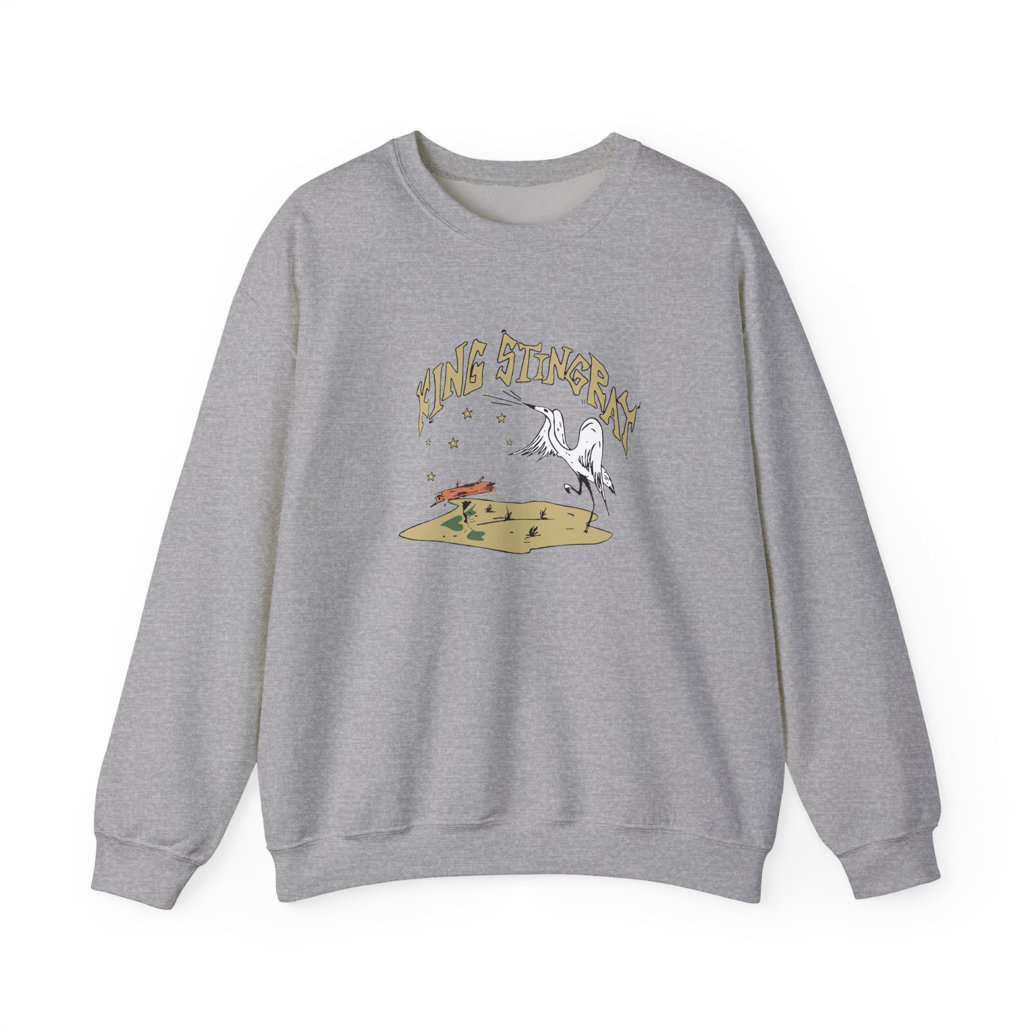 King Stingray Ivory Bird Unisex Heavy Blendâ„¢ Crewneck Sweatshirt