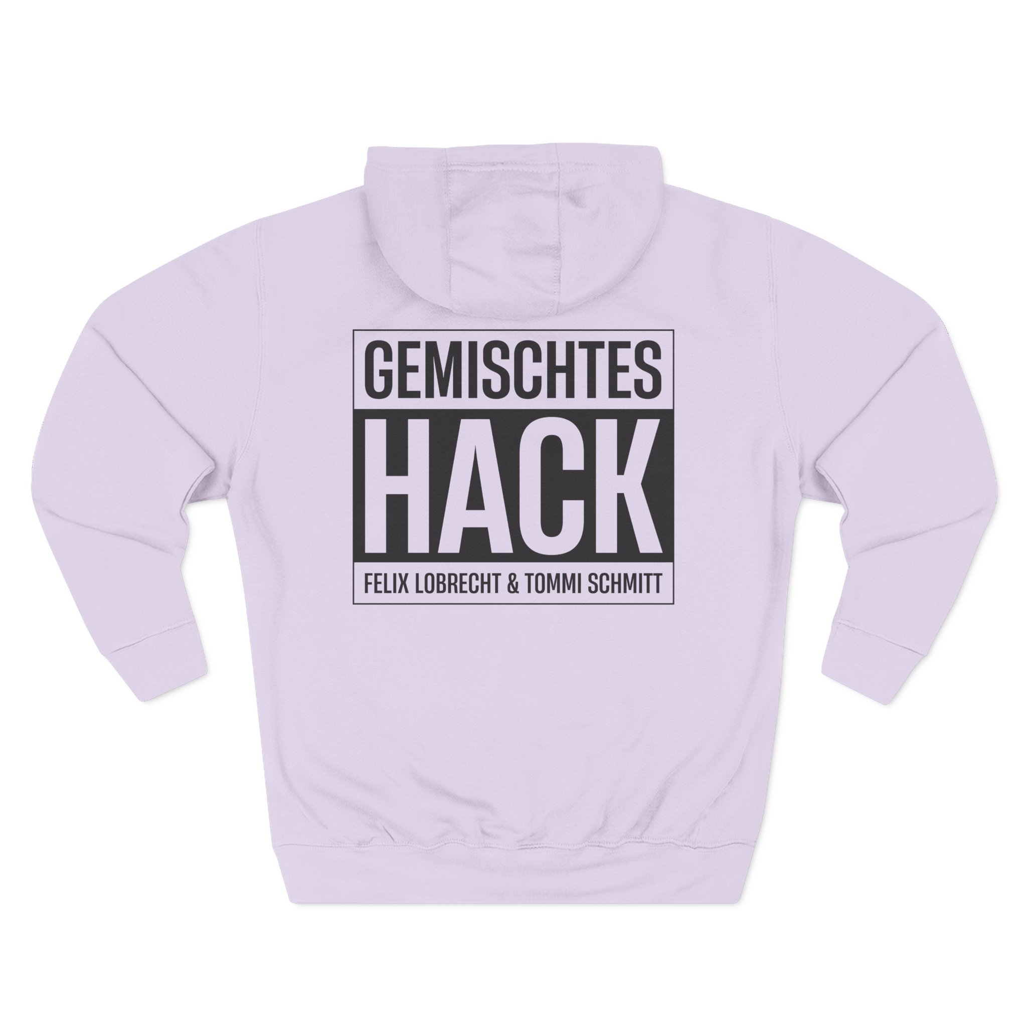 Gemischtes Hack Logo Three-Panel Fleece Hoodie