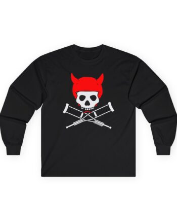 Jackass Devil Horns Skull & Crossbones Unisex Ultra Cotton Long Sleeve Tee