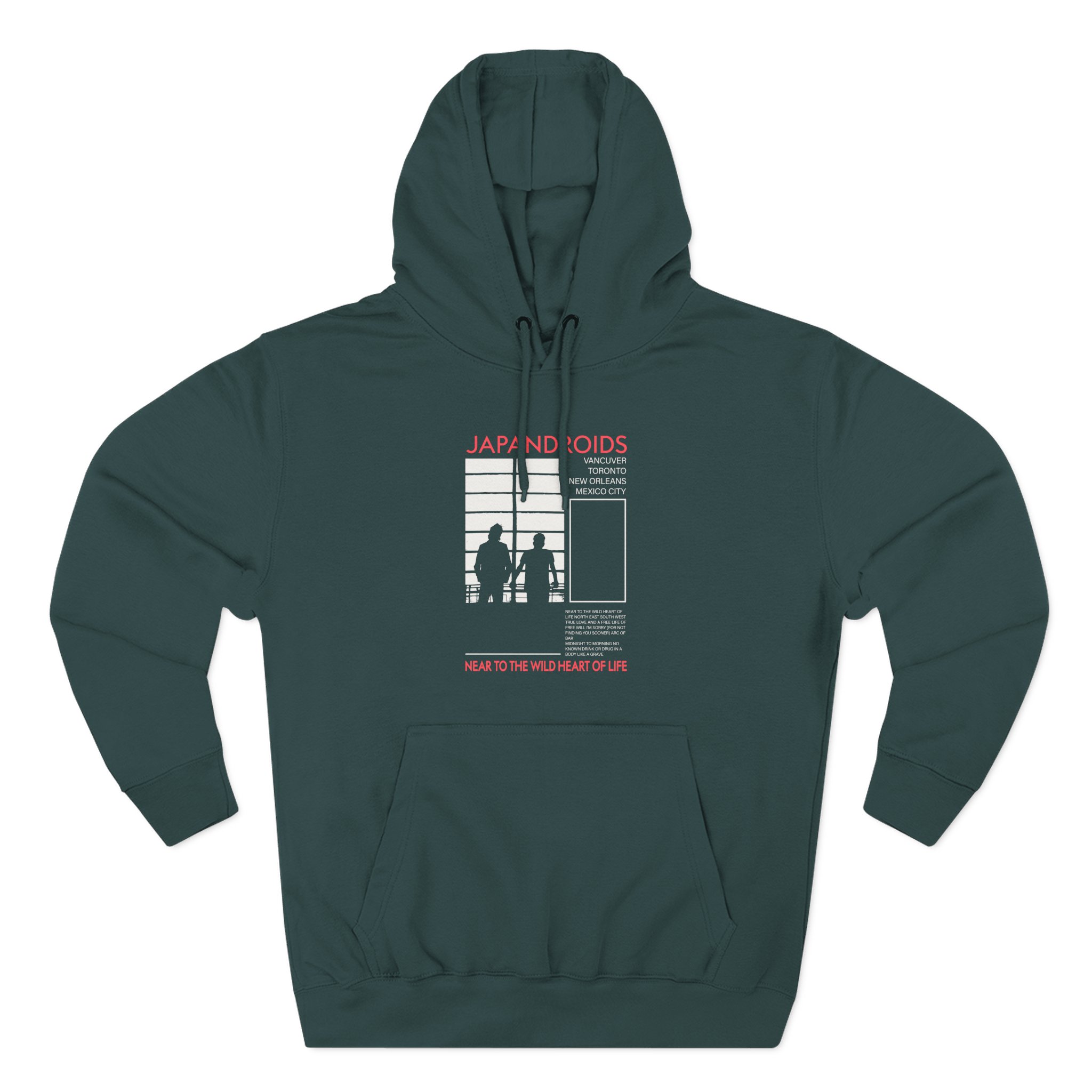 Japandroids Three-Panel Fleece Hoodie