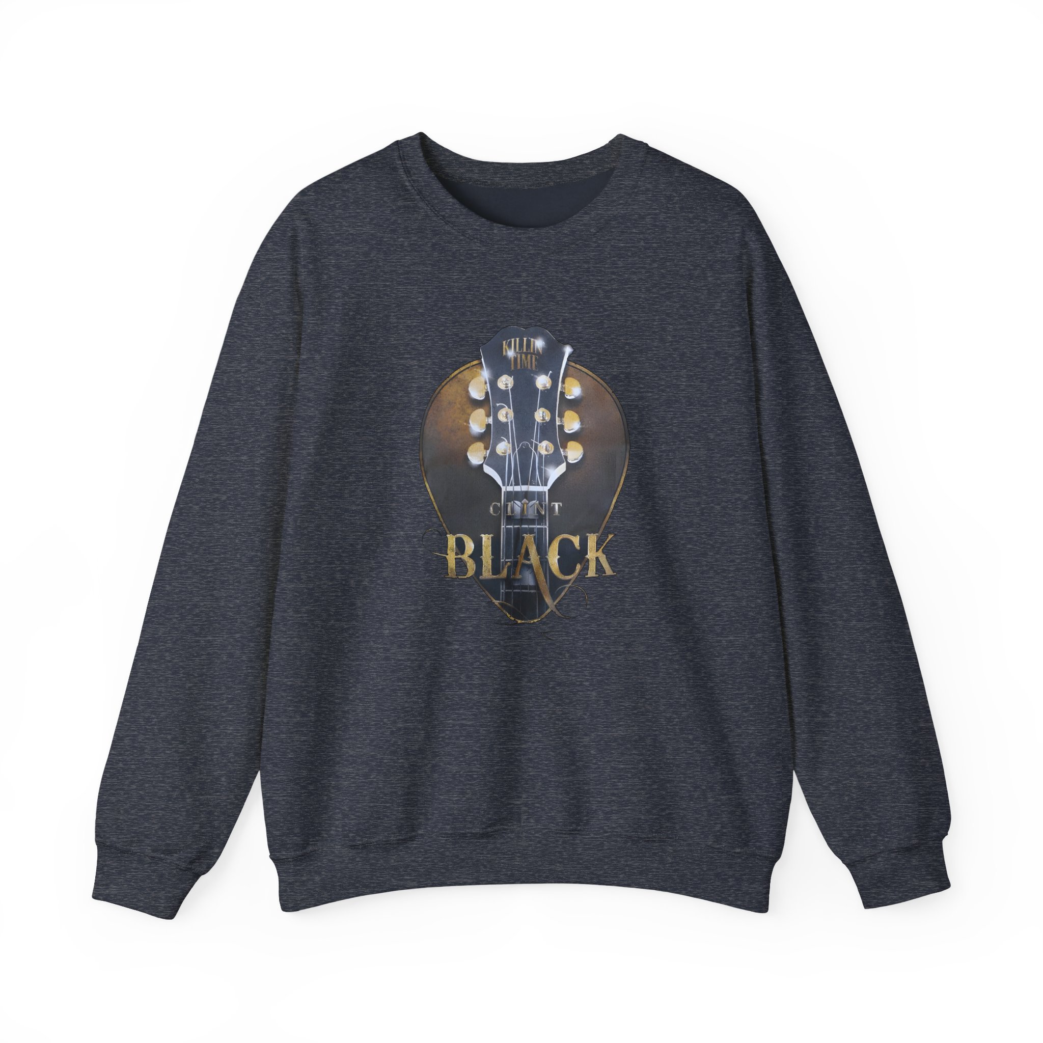 Clint Black Headstock Unisex Heavy Blendâ„¢ Crewneck Sweatshirt
