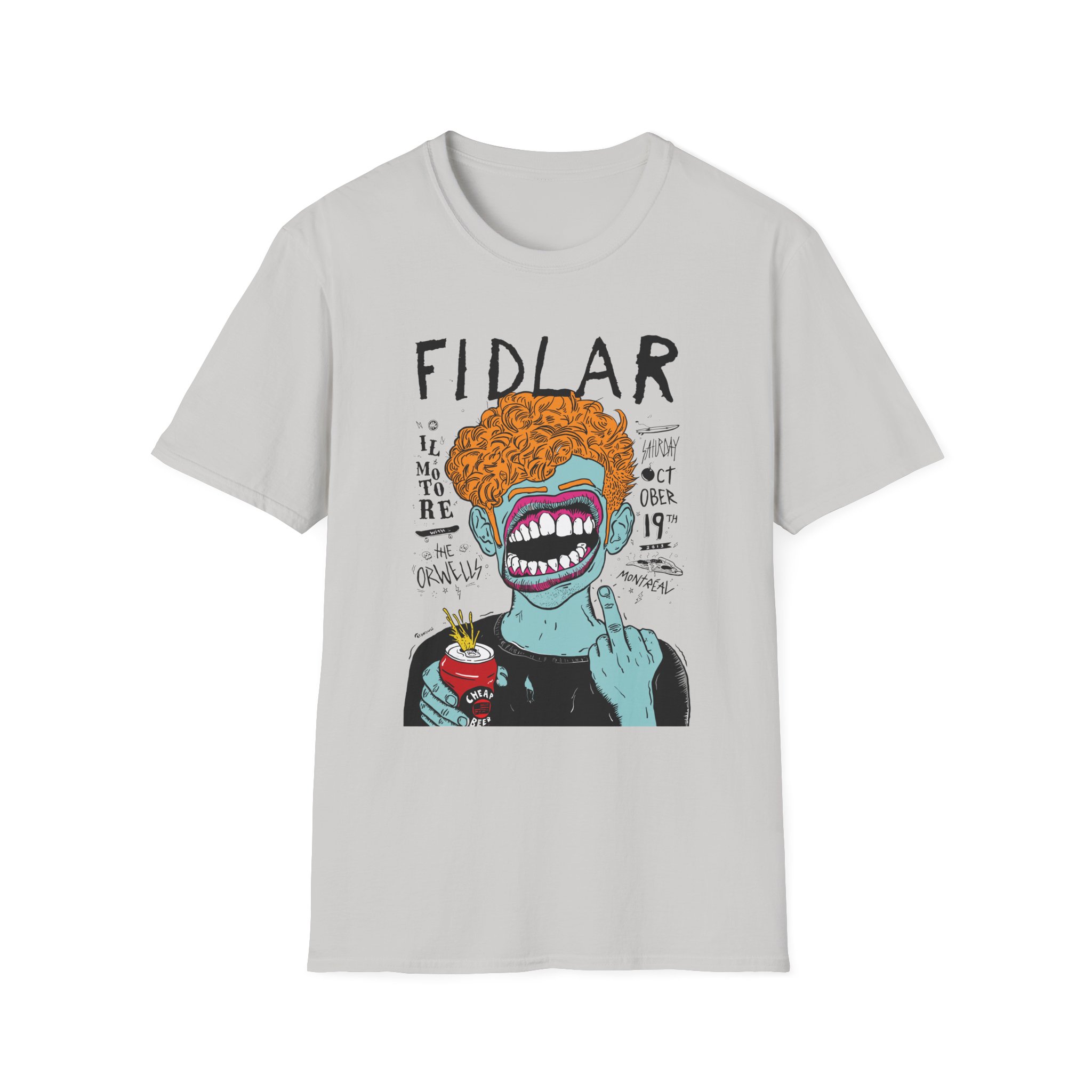 Fidlar Band Rock the Orwells Unisex Softstyle T-Shirt