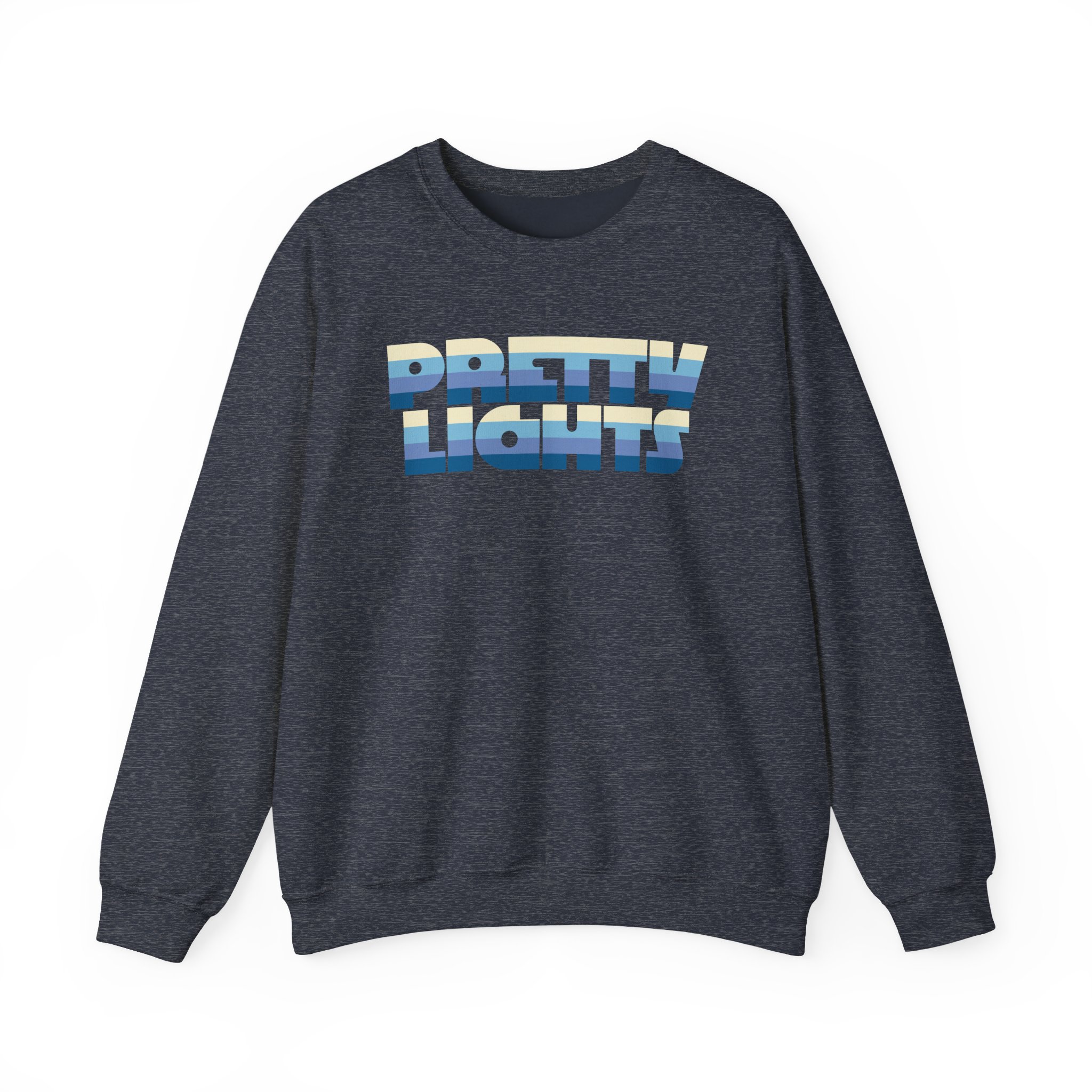 Pretty Lights Striped Logo Unisex Heavy Blendâ„¢ Crewneck Sweatshirt