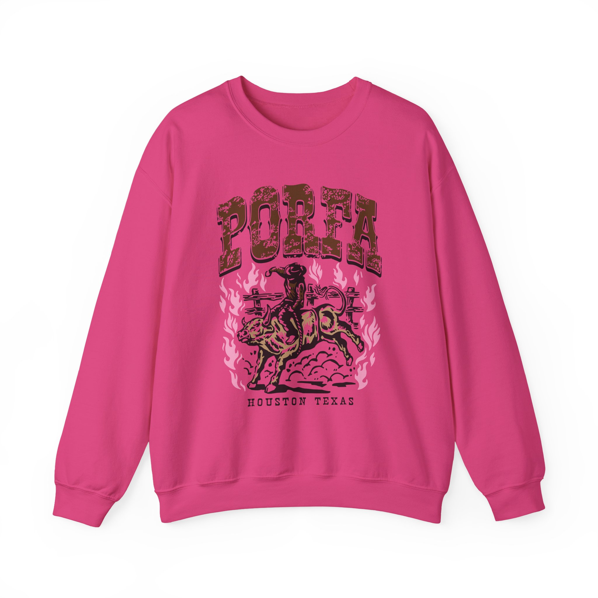Porfa Houston Texas Unisex Heavy Blendâ„¢ Crewneck Sweatshirt