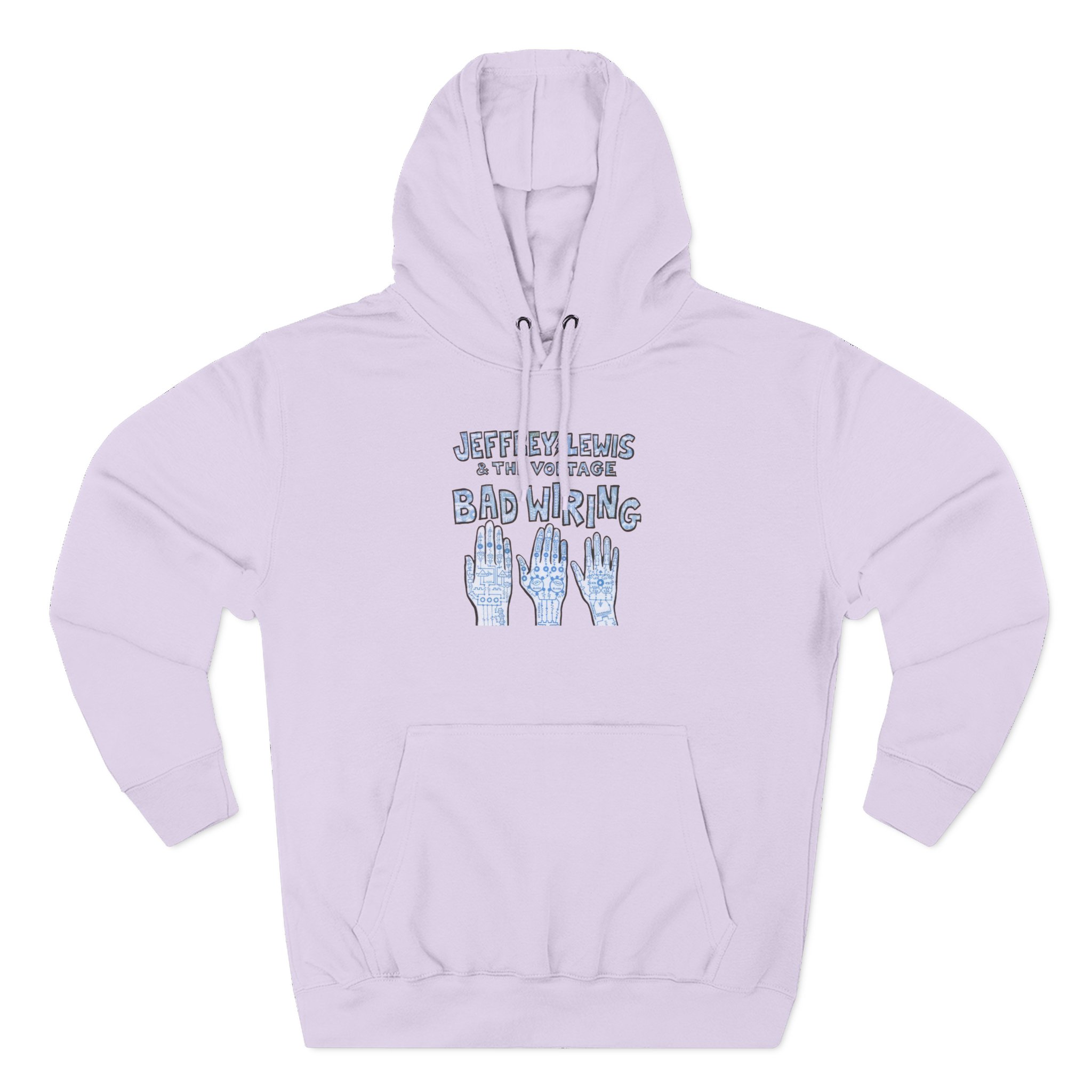 Jeffrey Lewis Bad Wiring 12" Three-Panel Fleece Hoodie