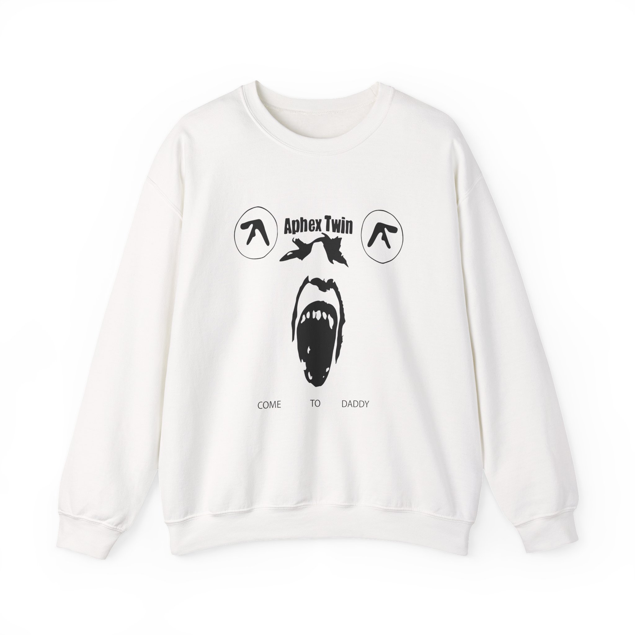 Aphex Twin Come To Daddy Unisex Heavy Blendâ„¢ Crewneck Sweatshirt