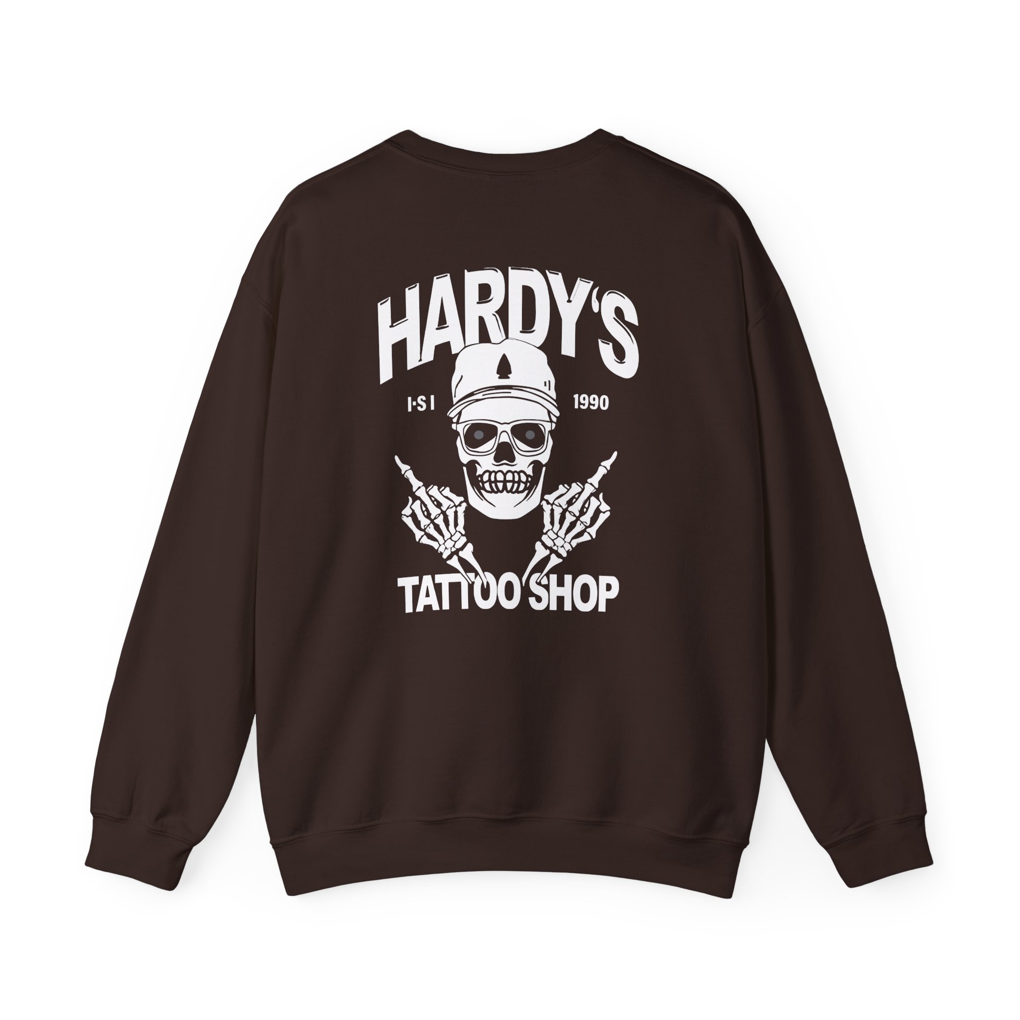 Hardy Tattoo Shop Unisex Heavy Blendâ„¢ Crewneck Sweatshirt