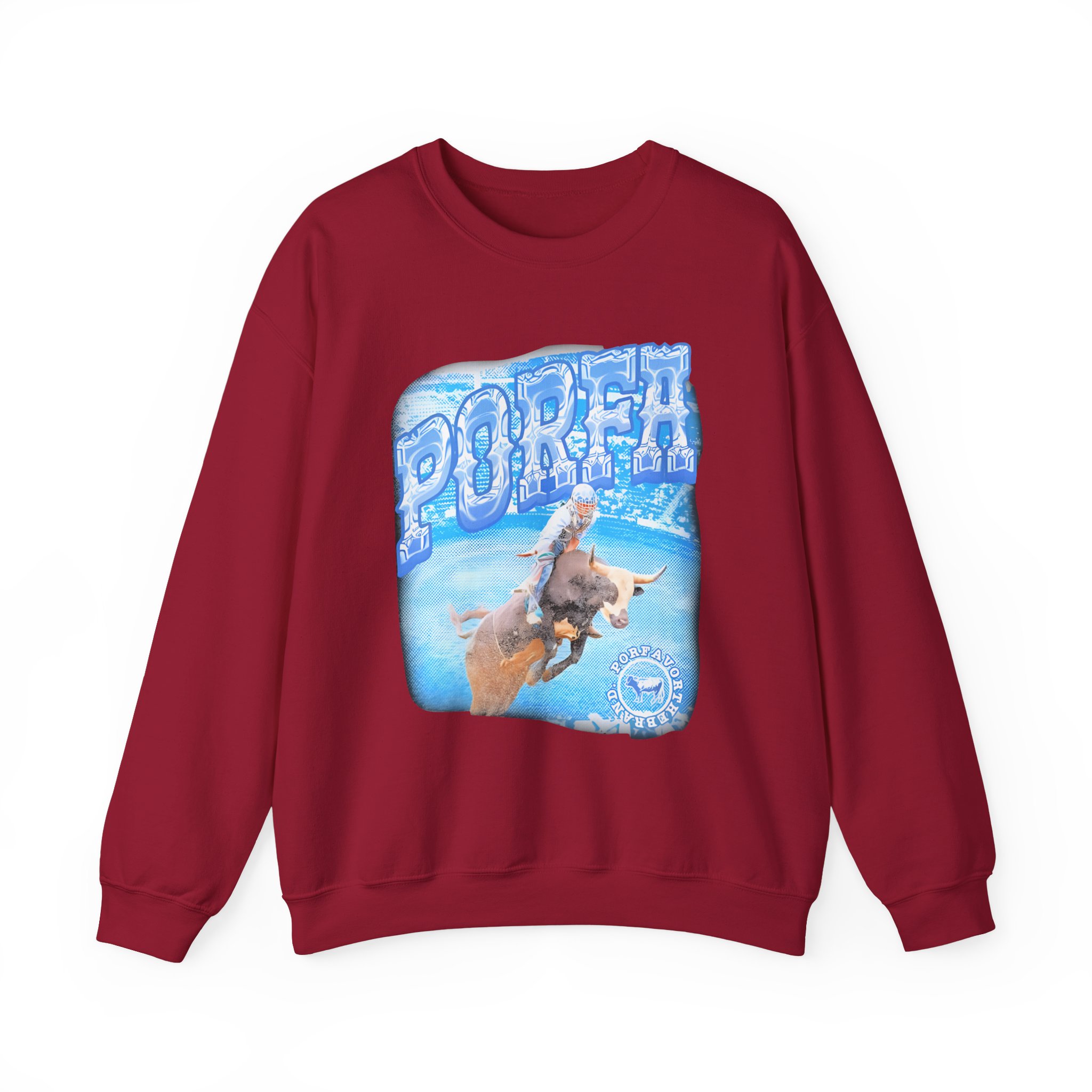 Porfa Rodeo Por Favor Unisex Heavy Blendâ„¢ Crewneck Sweatshirt