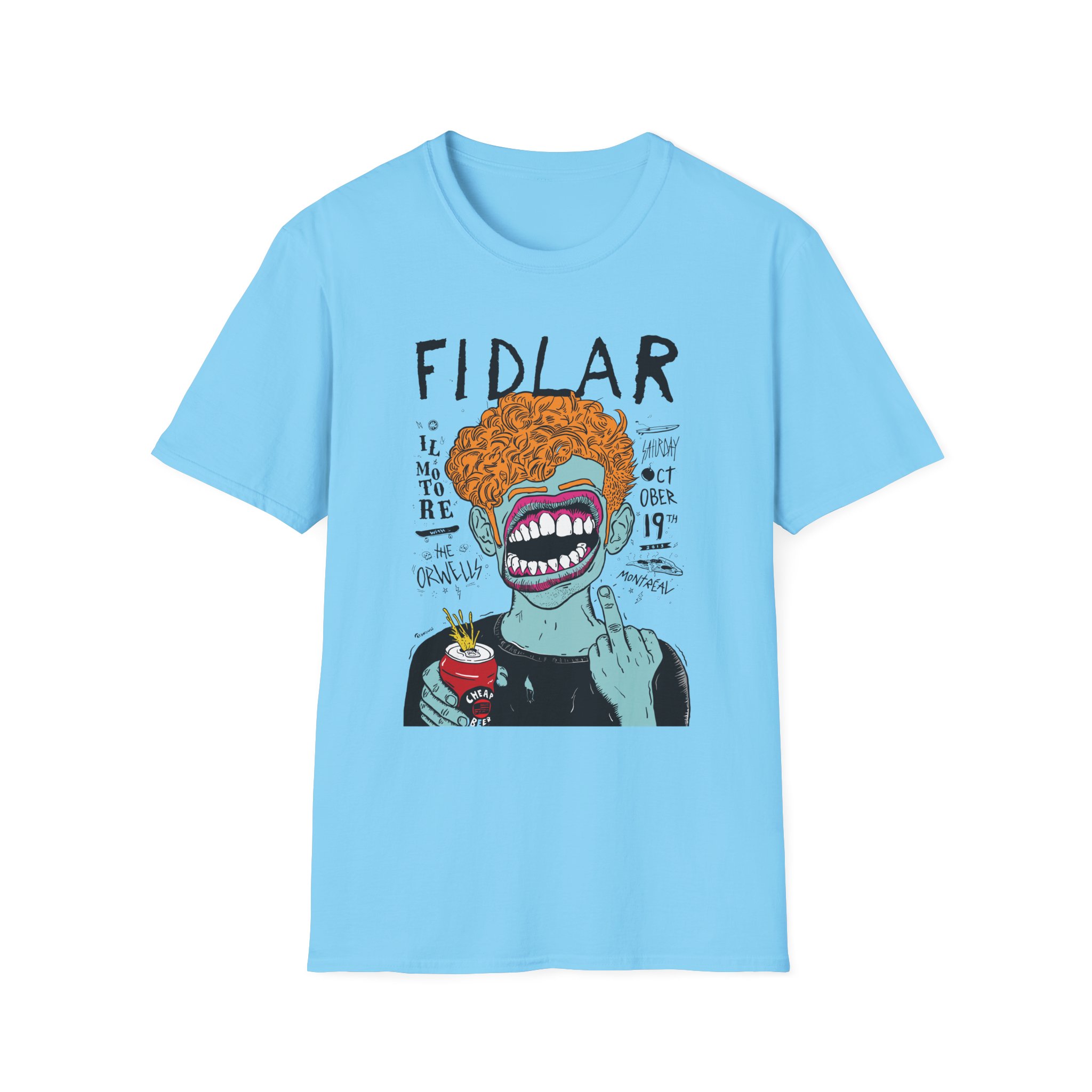 Fidlar Band Rock the Orwells Unisex Softstyle T-Shirt