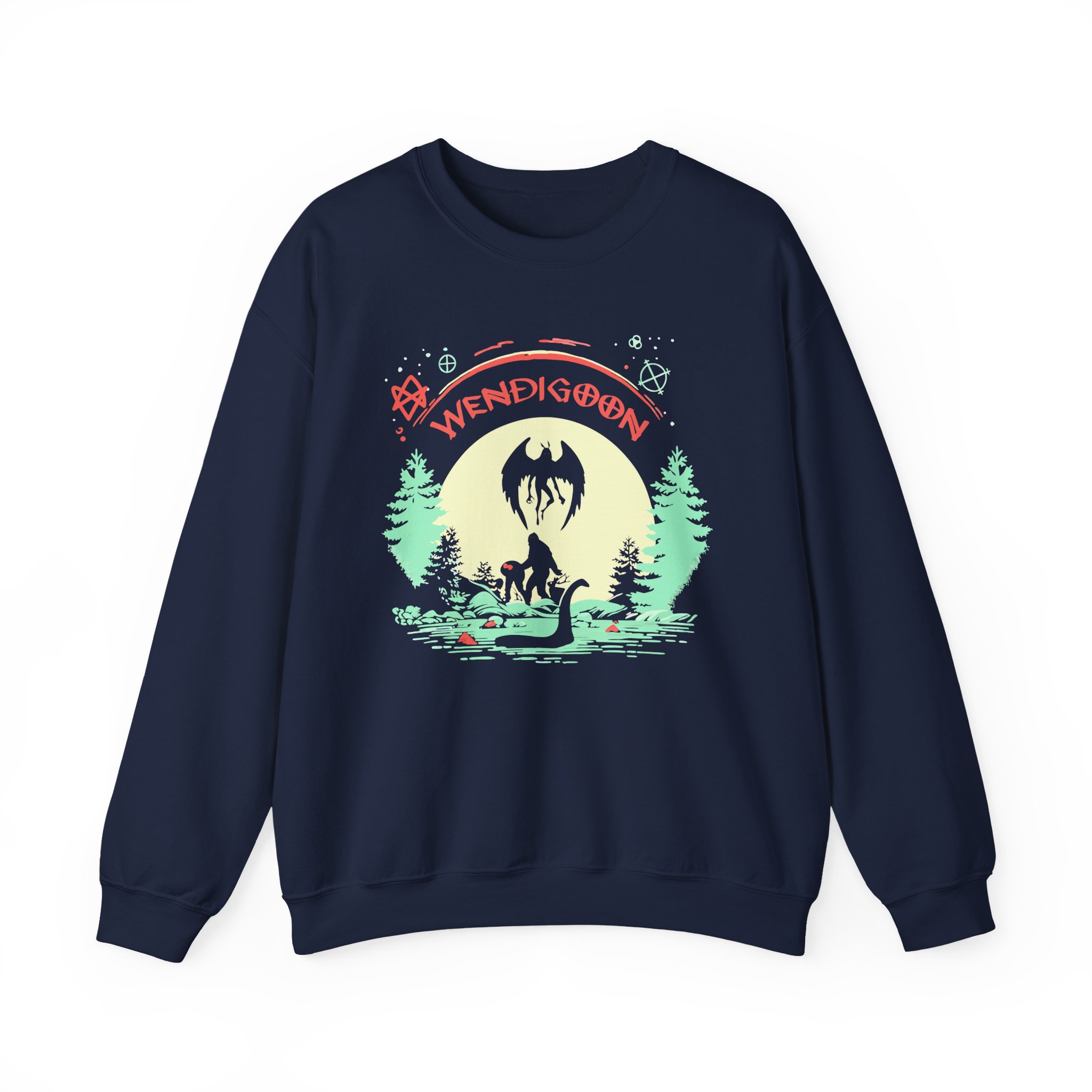 Wendigoon Cryptids on Tour Unisex Heavy Blend Crewneck Sweatshirt