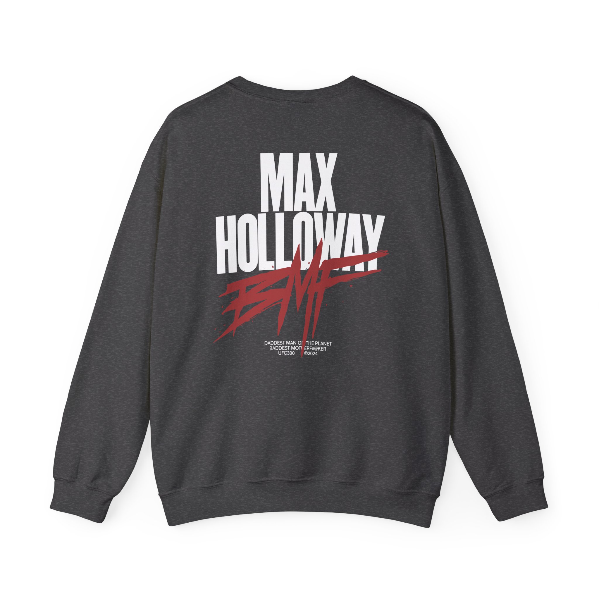 Max Holloway Dmp/bmf Cypress Unisex Heavy Blendâ„¢ Crewneck Sweatshirt