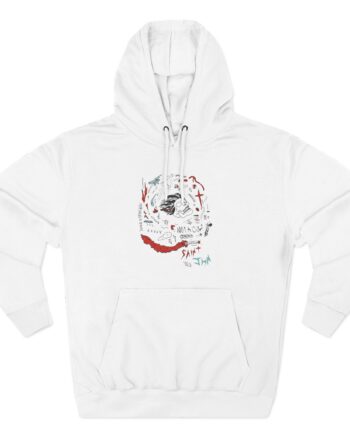 Saint Jhn Three-Panel Fleece Hoodie