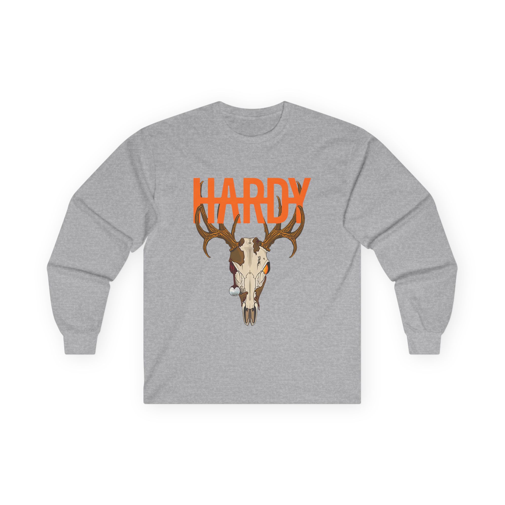 Hardy Deer Skull Unisex Ultra Cotton Long Sleeve Tee