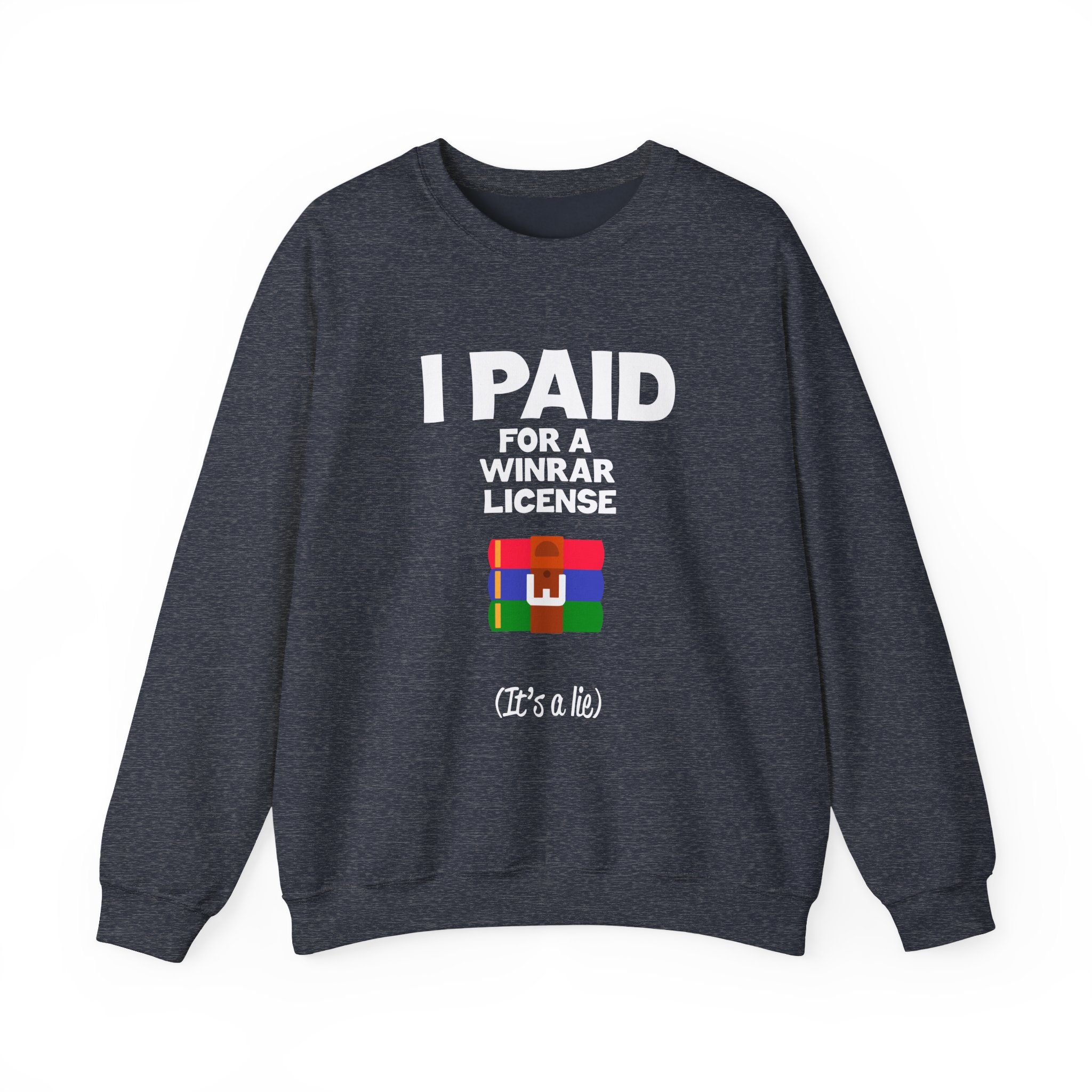 Winrar I Paid for a License Unisex Heavy Blendâ„¢ Crewneck Sweatshirt