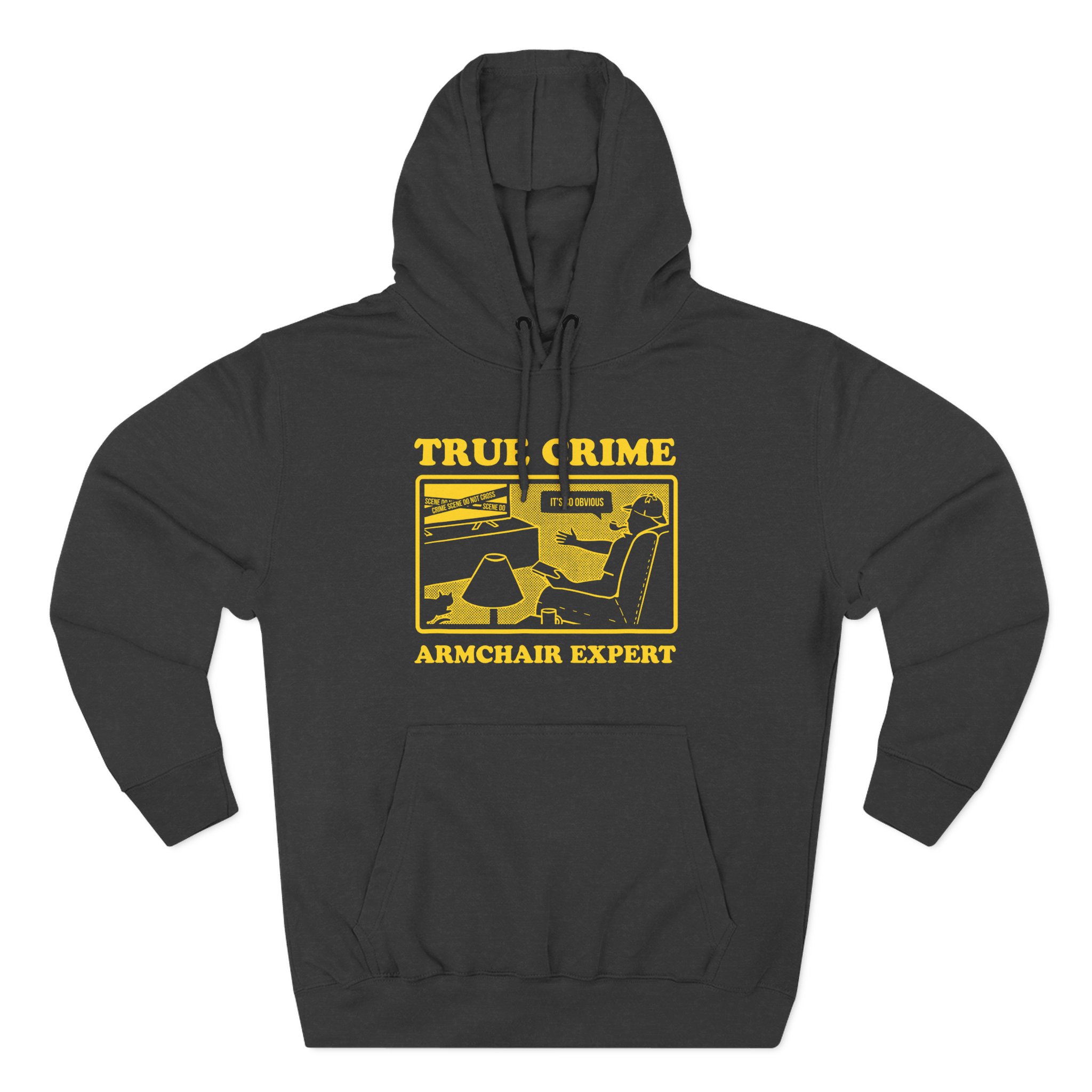 Armchair Expert True Crime Armchair Expert Three-Panel Fleece Hoodie