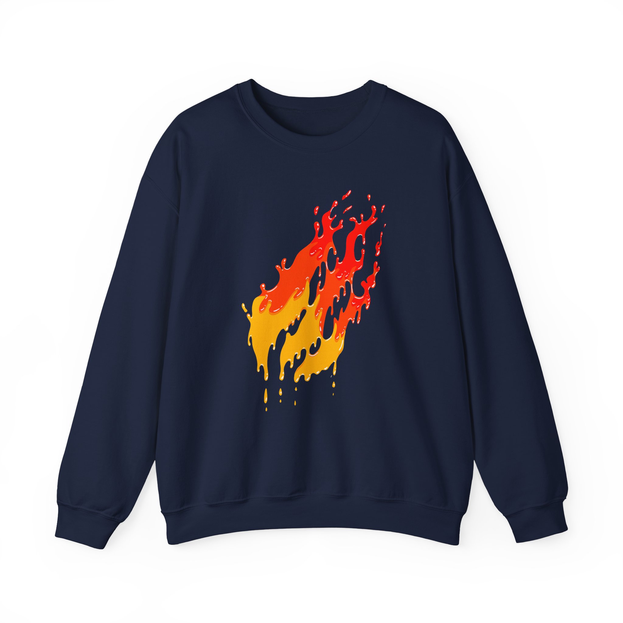 Preston Fire Drip Unisex Heavy Blendâ„¢ Crewneck Sweatshirt