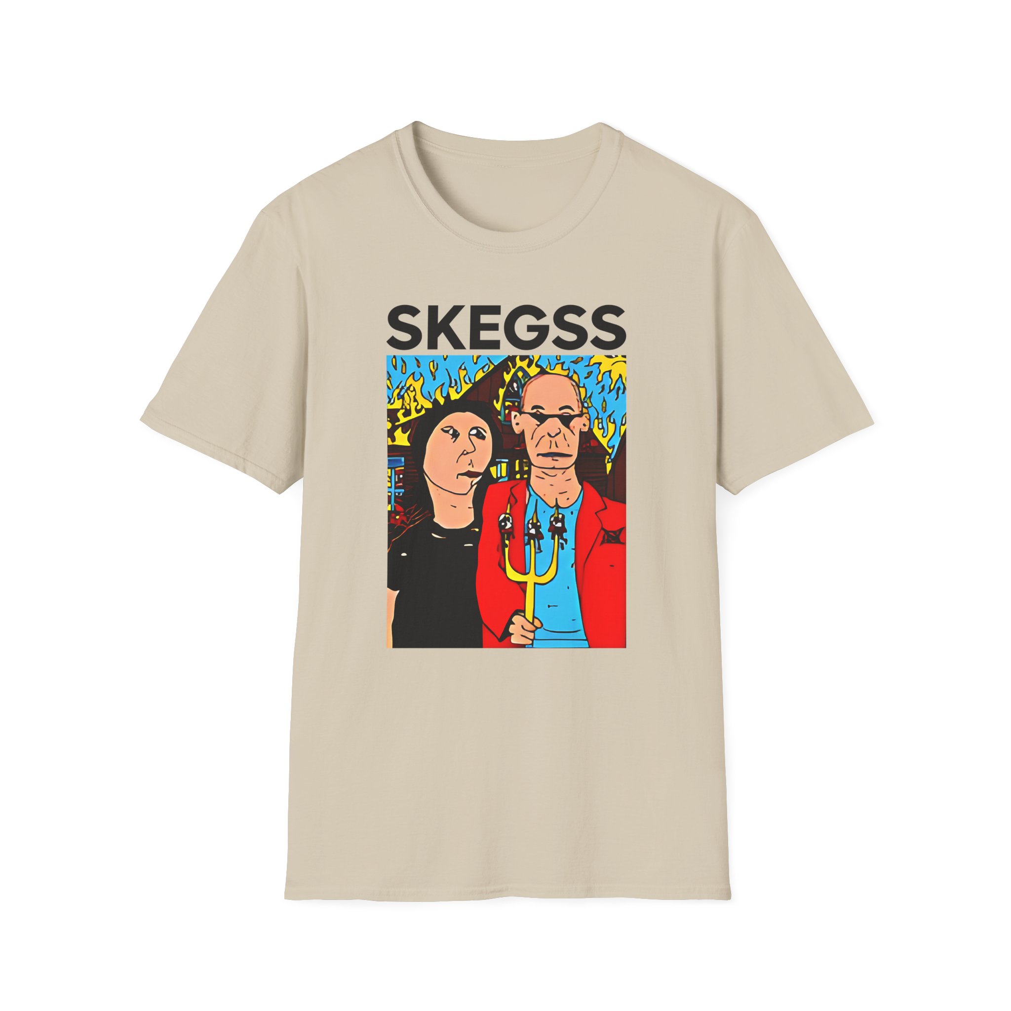 Skegss Gothic America Unisex Softstyle T-Shirt