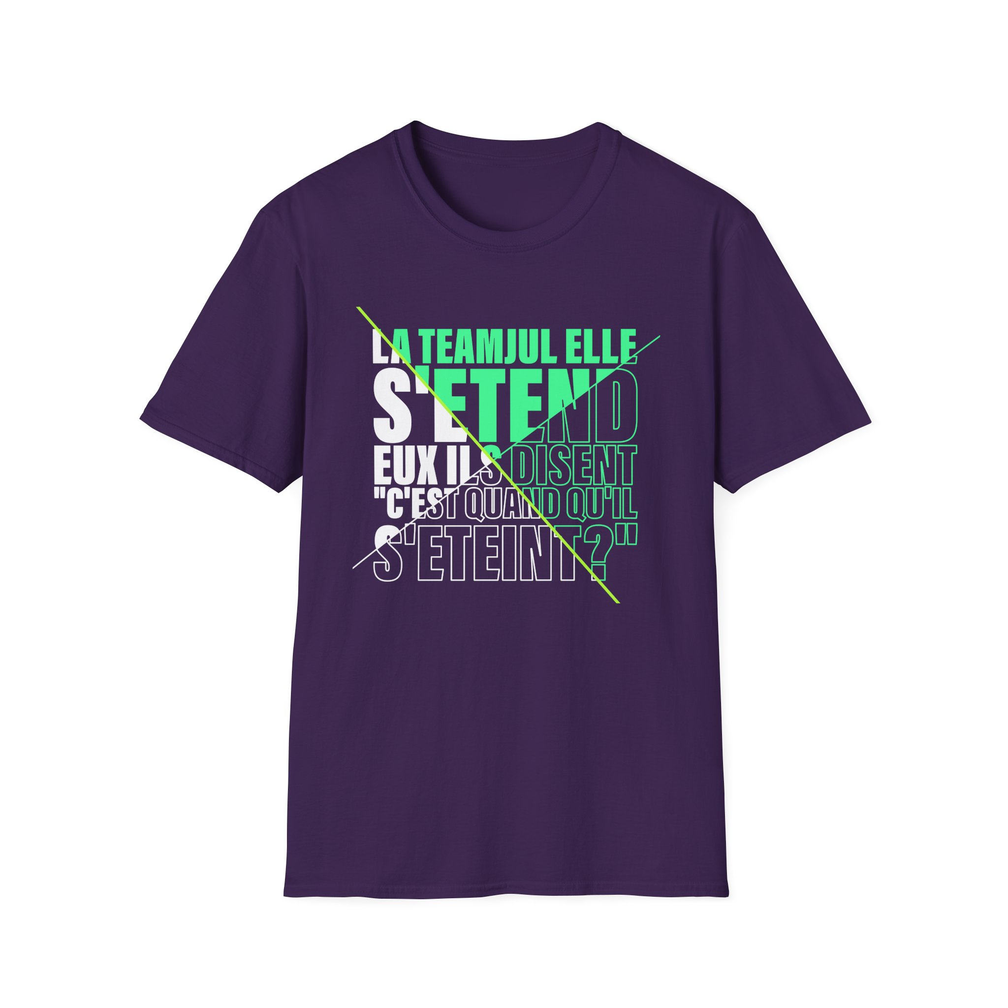 Jul C'est Quand Qu'il S'étein Unisex Softstyle T-Shirt