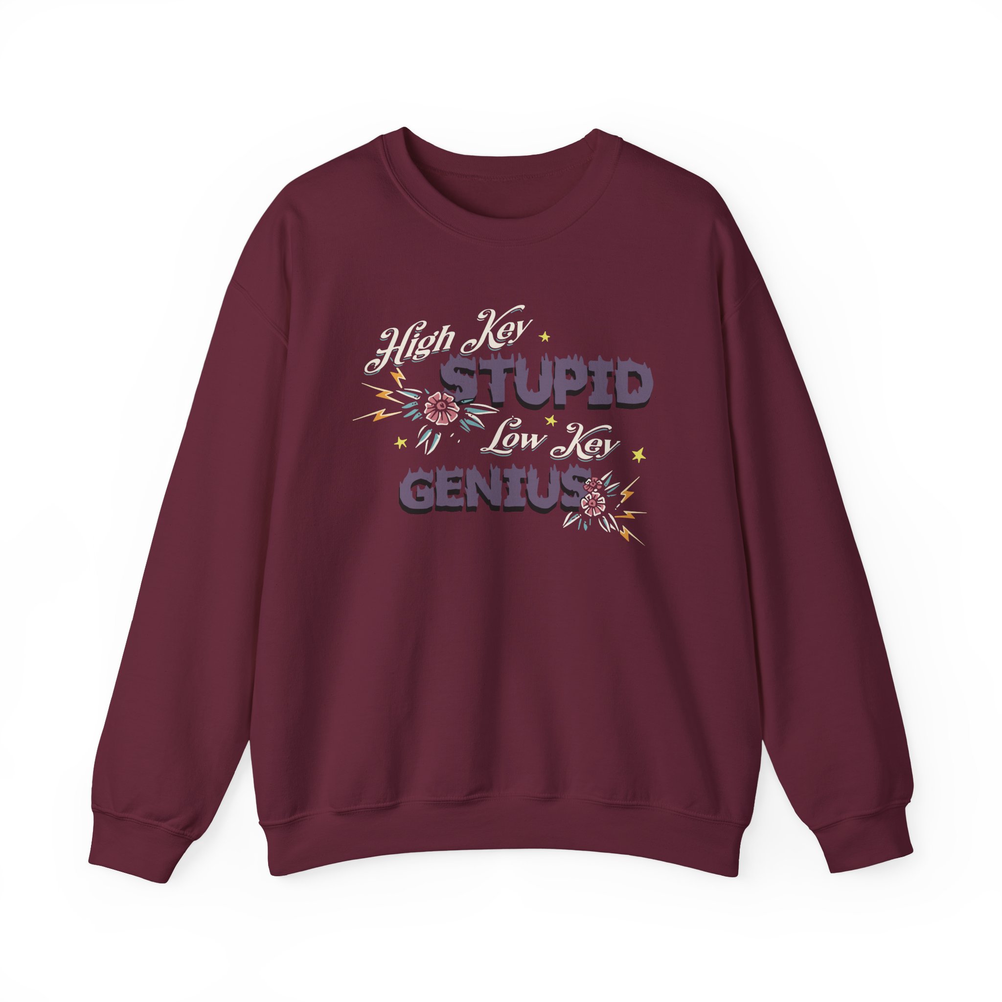 Kallmekris High Key Stupid Genius Unisex Heavy Blendâ„¢ Crewneck Sweatshirt