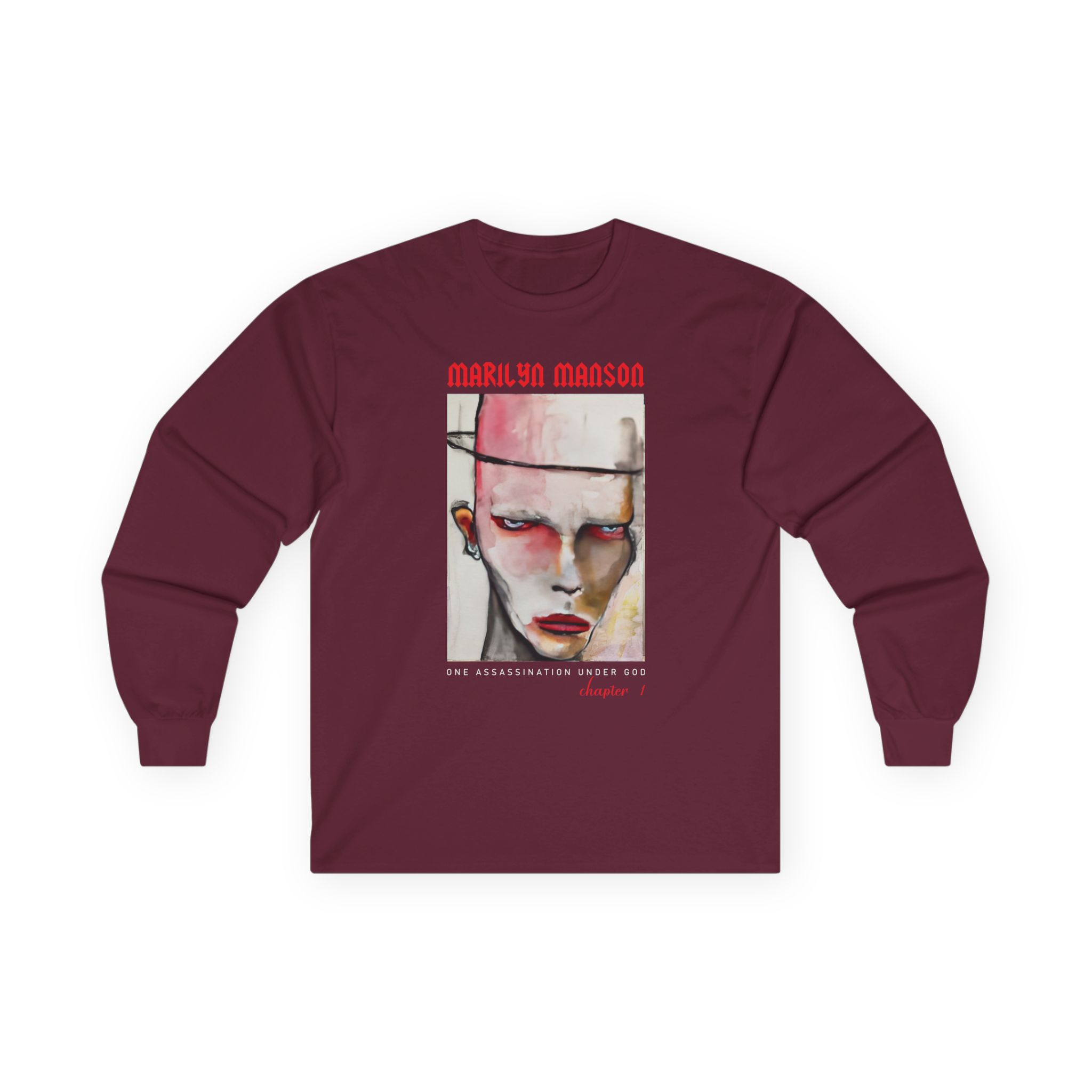 Marilyn Manson One Assassination Under God Unisex Ultra Cotton Long Sleeve Tee