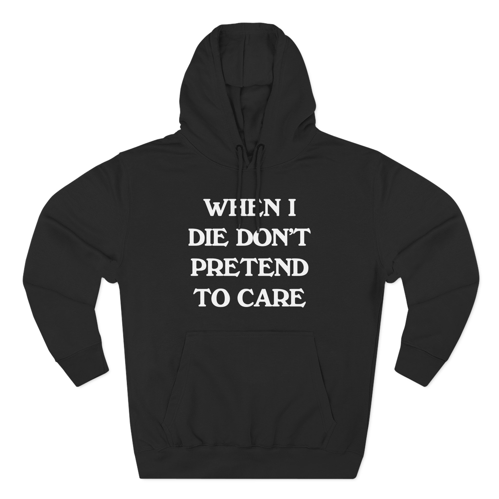 Tierra Whack When I Die Don't Pretend to Care Three-Panel Fleece Hoodie