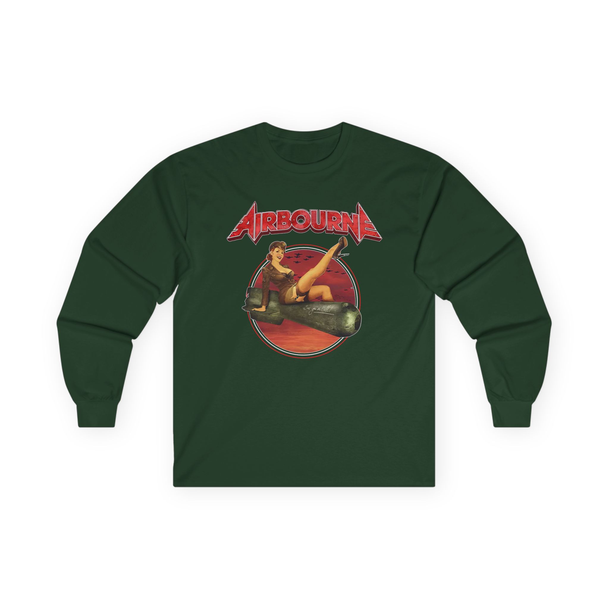 Airbourne Bomb Girl Unisex Ultra Cotton Long Sleeve Tee
