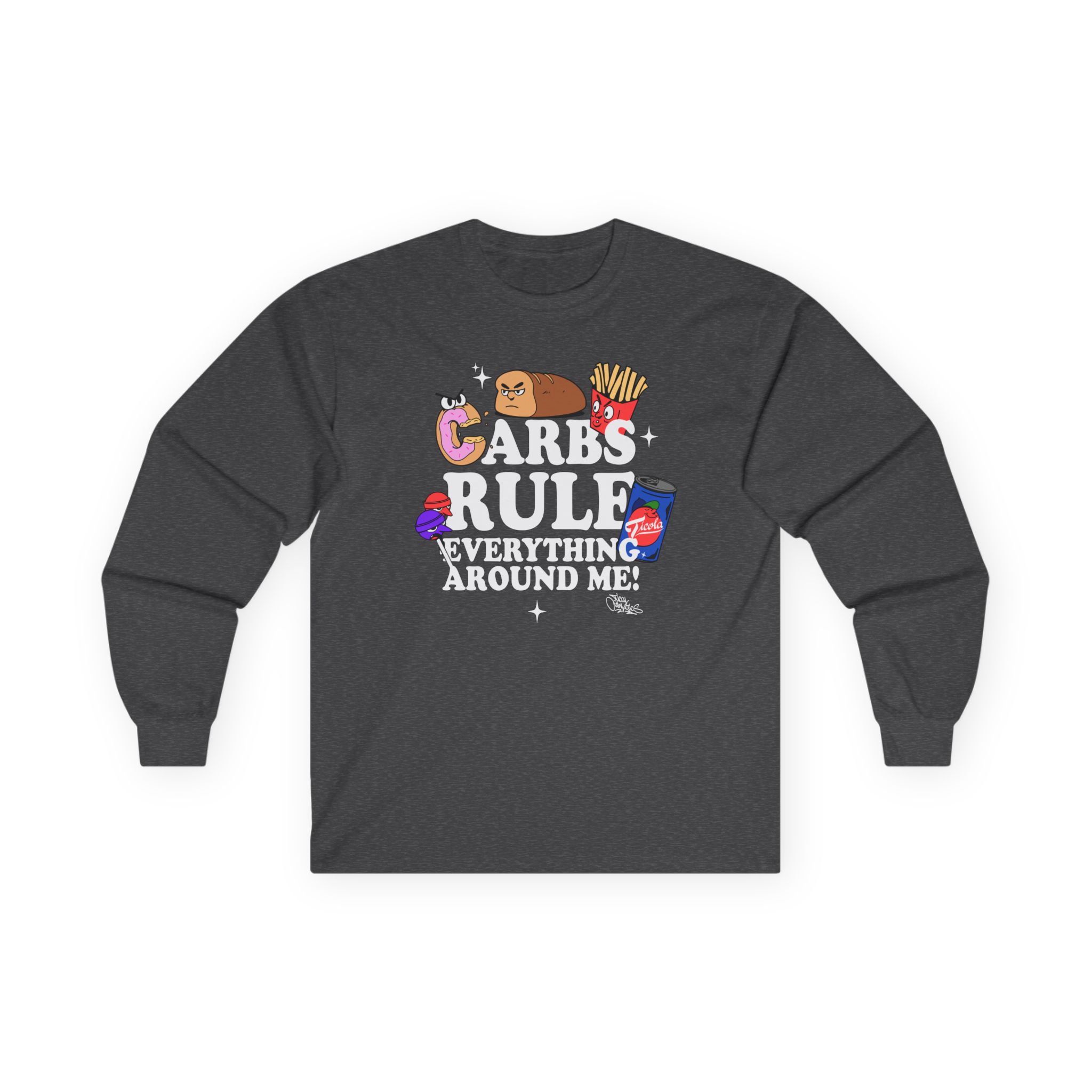 Method Man Carbs Rule Everything Around Me Unisex Ultra Cotton Long Sleeve Tee