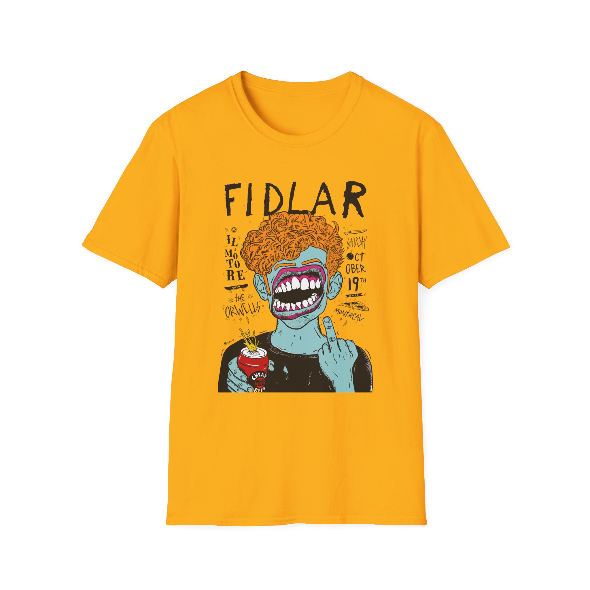 Fidlar Band Rock the Orwells Unisex Softstyle T-Shirt